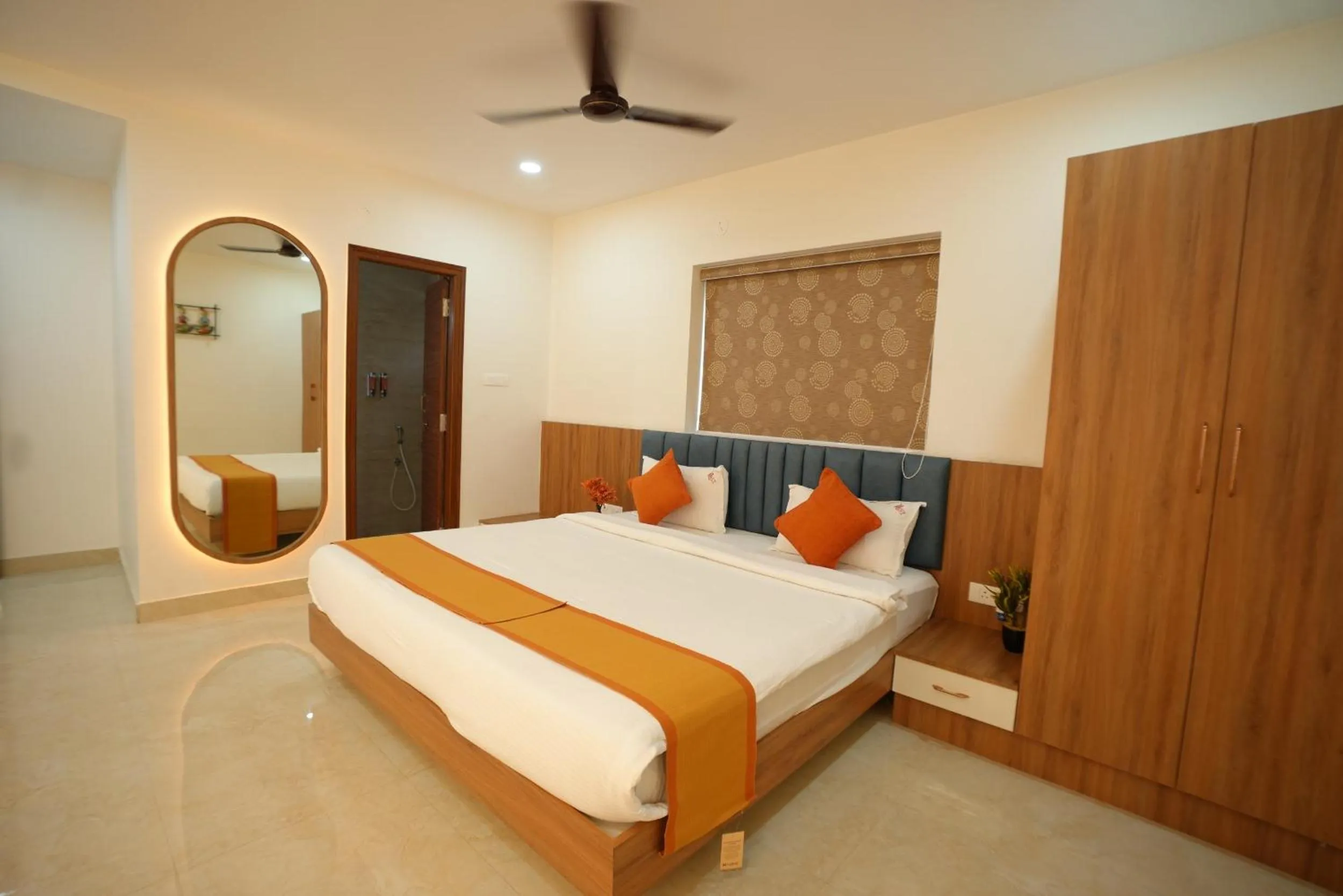 Bedroom, Bed in Hotel Viola Suites Madhapur, Business Hotel