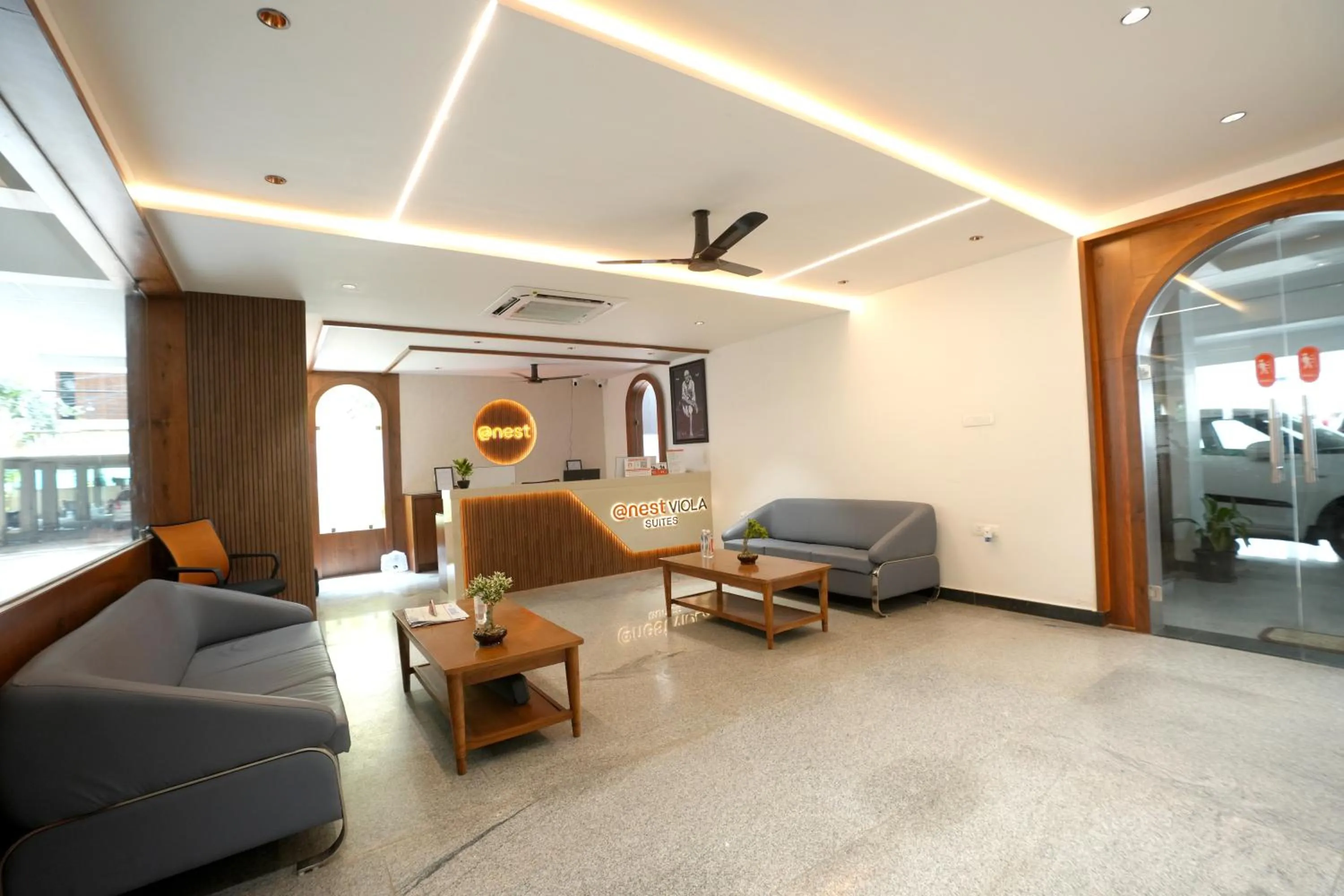 Living room in Hotel Viola Suites Madhapur, Business Hotel