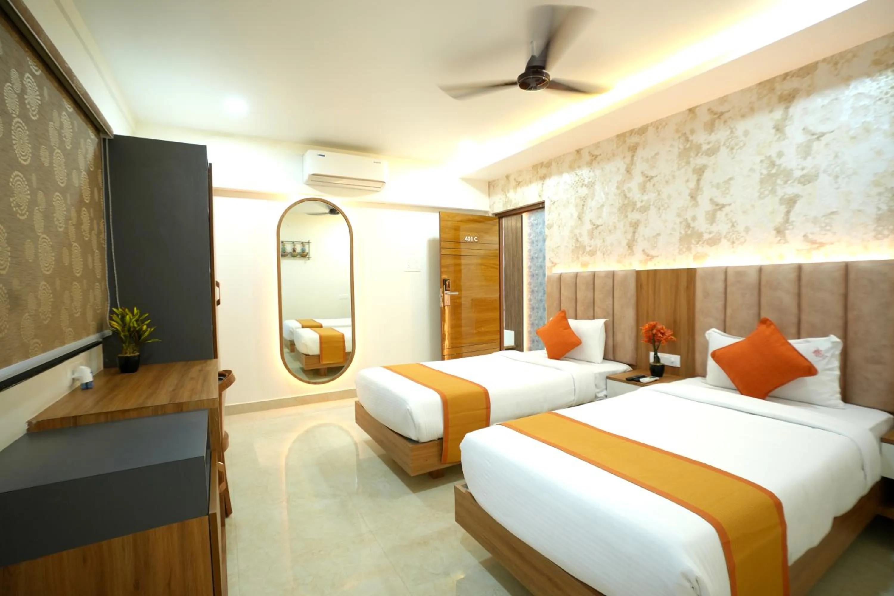 Photo of the whole room, Bed in Hotel Viola Suites Madhapur, Business Hotel
