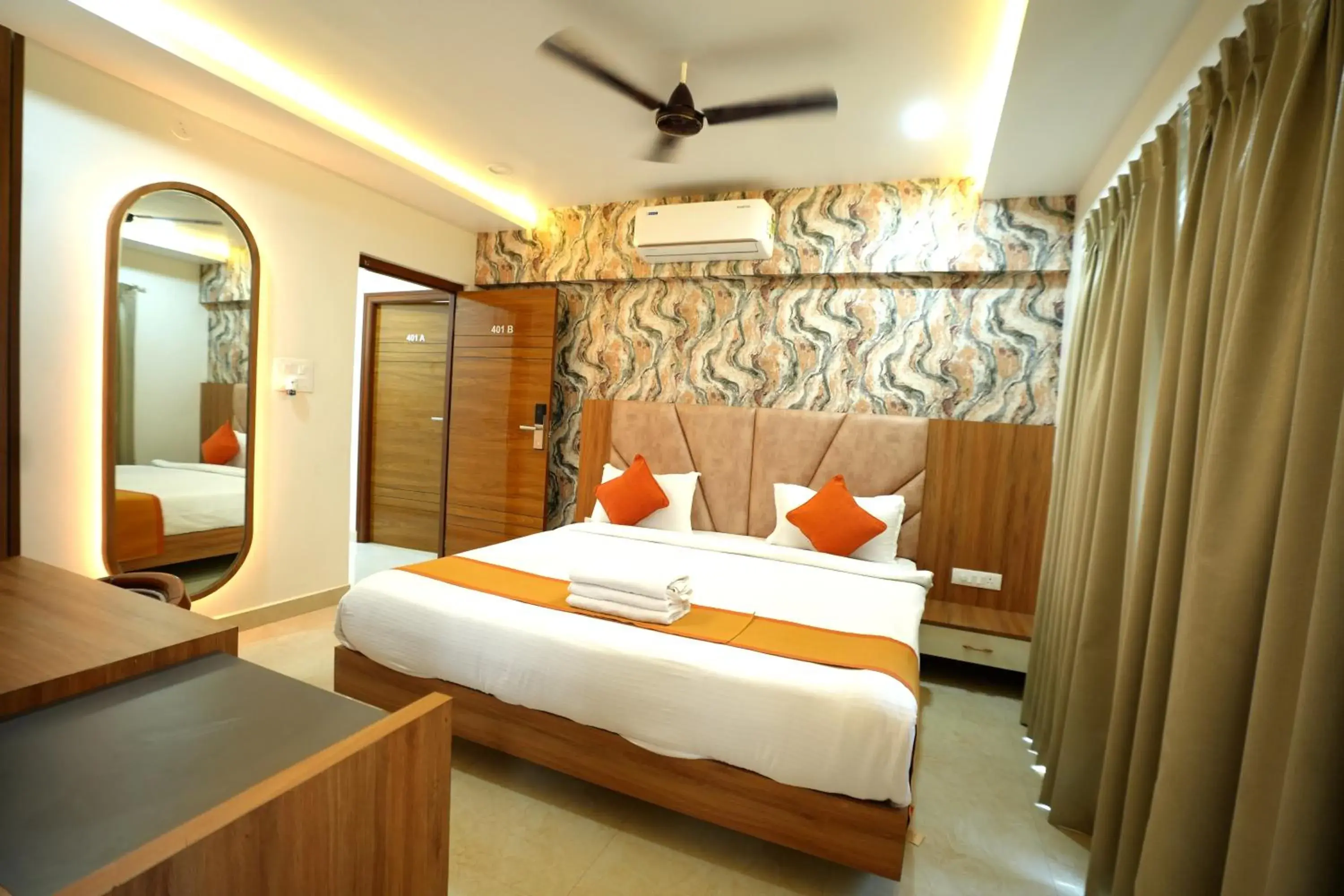Bedroom, Bed in Hotel Viola Suites Madhapur, Business Hotel Bedroom, Bed in Hotel Viola Suites Madhapur, Business Hotel