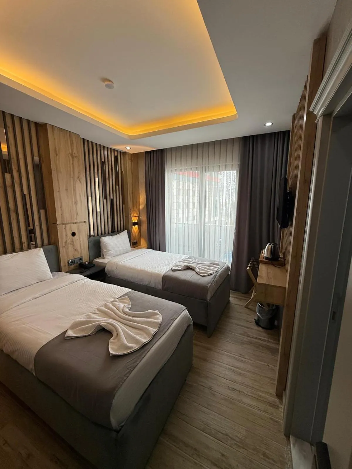 Photo of the whole room, Bed in world say hotel