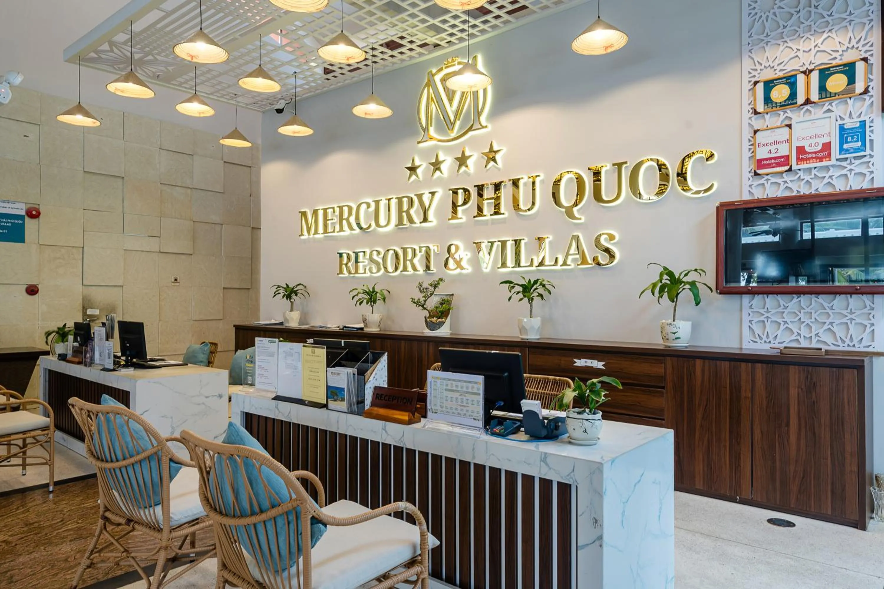 Lobby or reception in Mercury Phu Quoc Resort & Villas