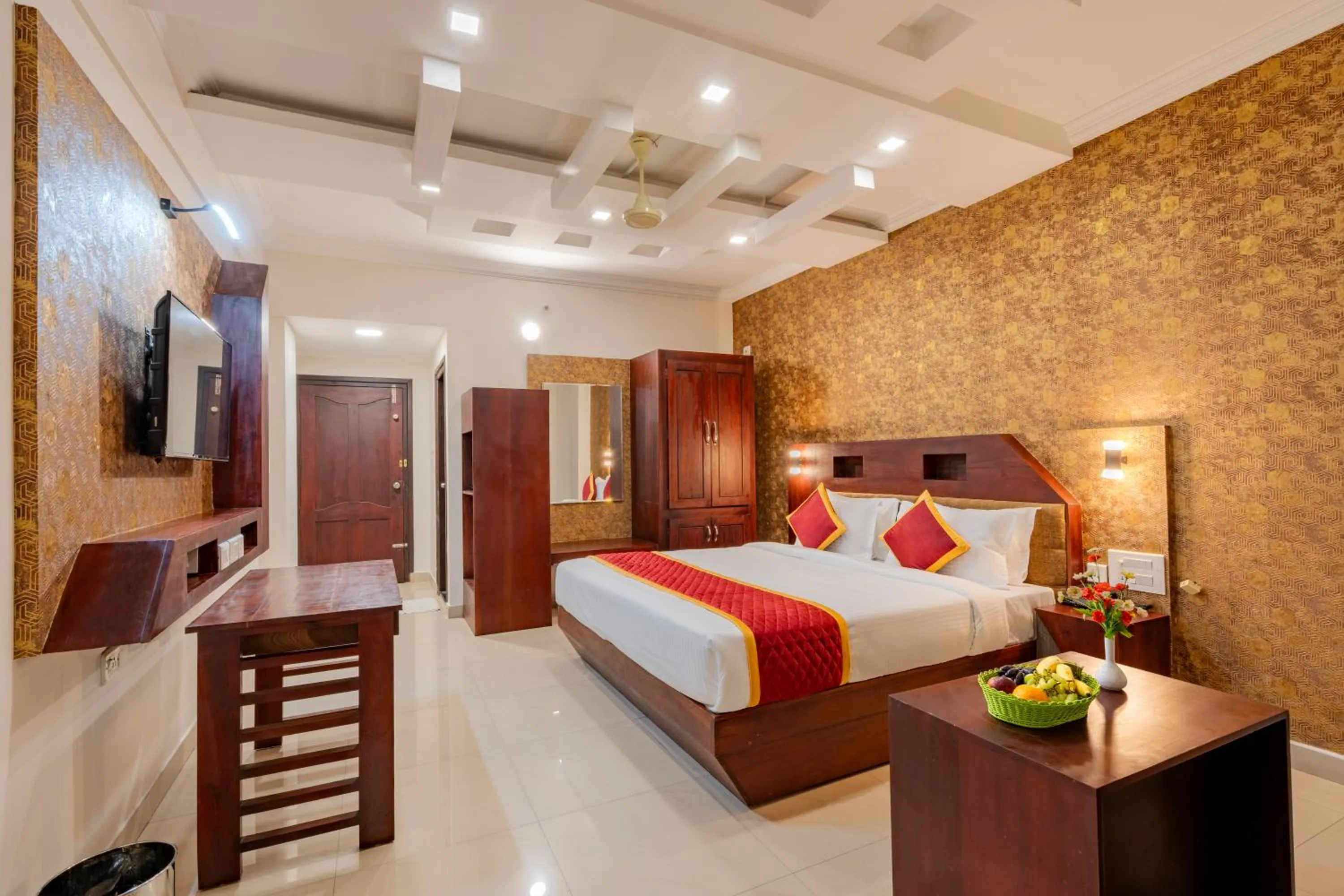 TV and multimedia, Bed in Daan Orchid Residency