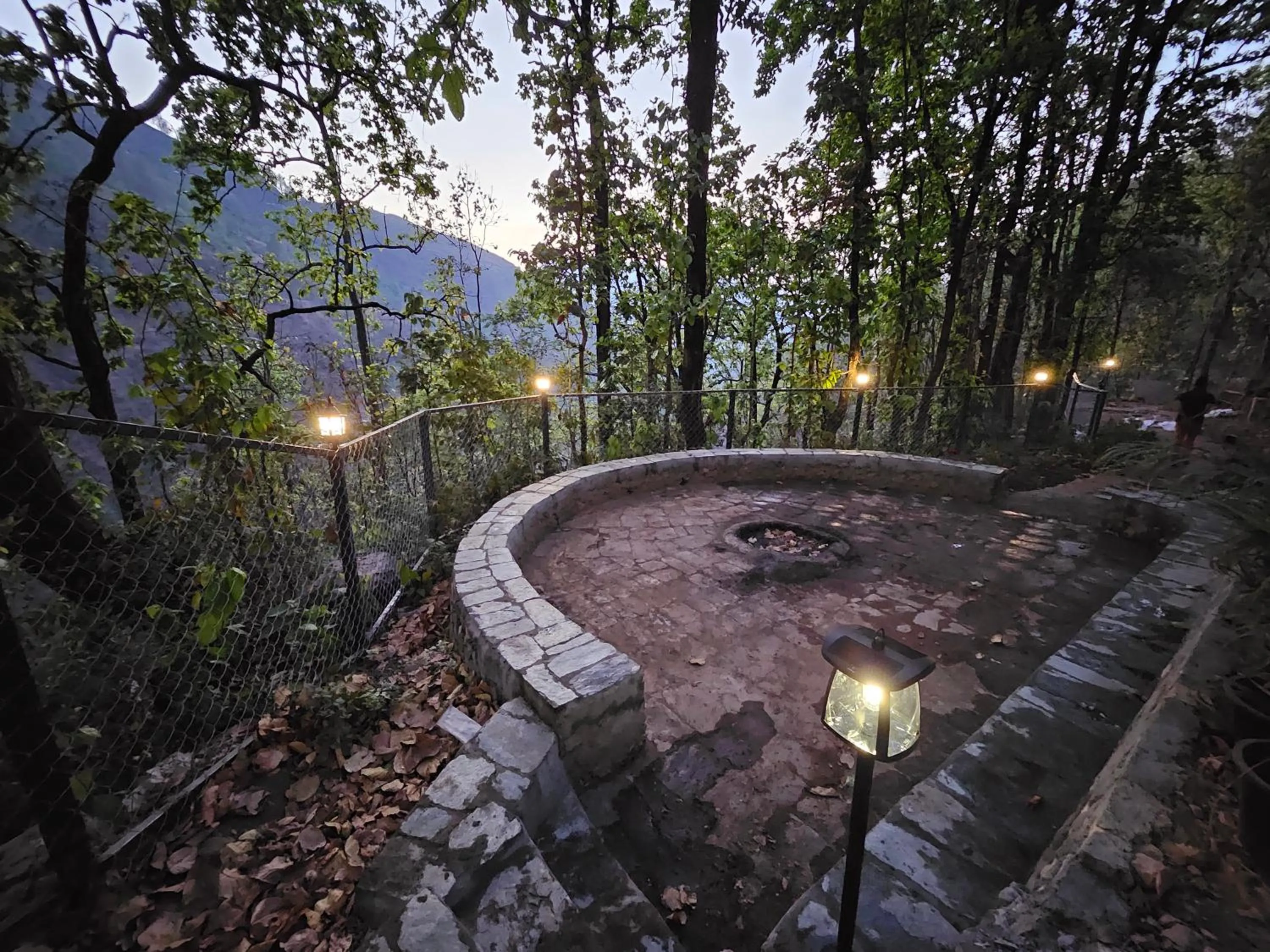 Garden view in Marten's Wilderness Retreat