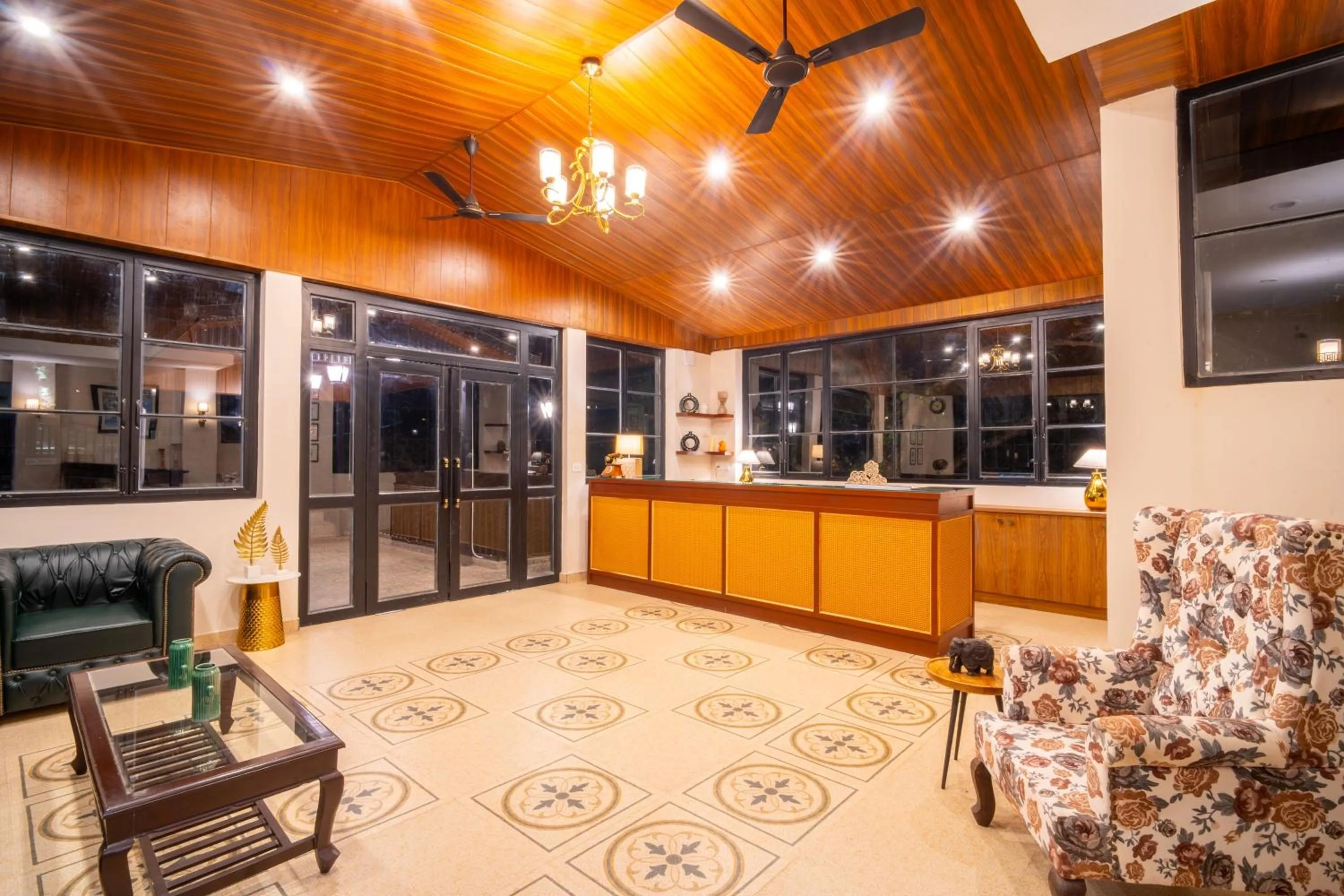 Lobby or reception in Marten's Wilderness Retreat