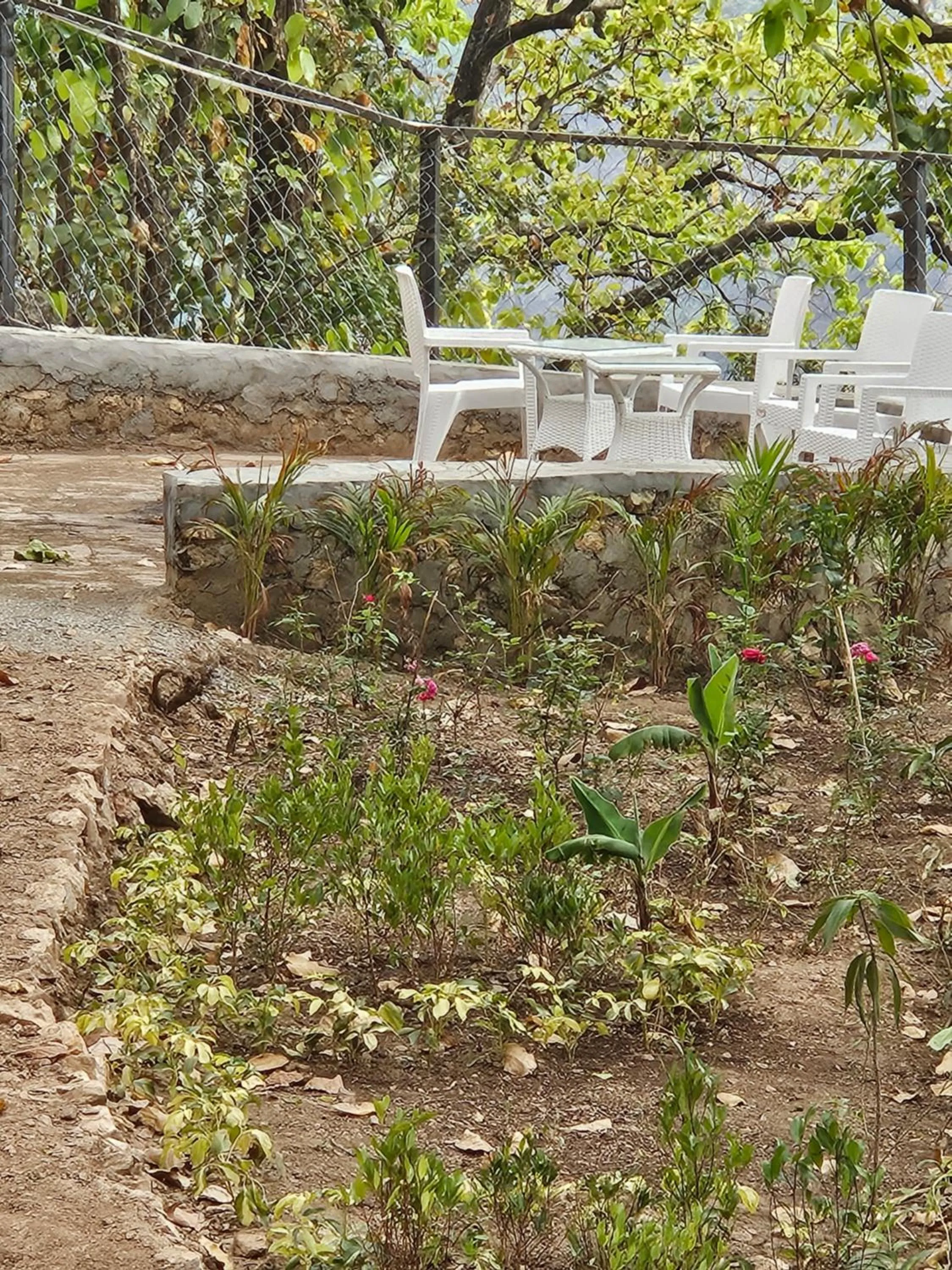 Seating area in Marten's Wilderness Retreat