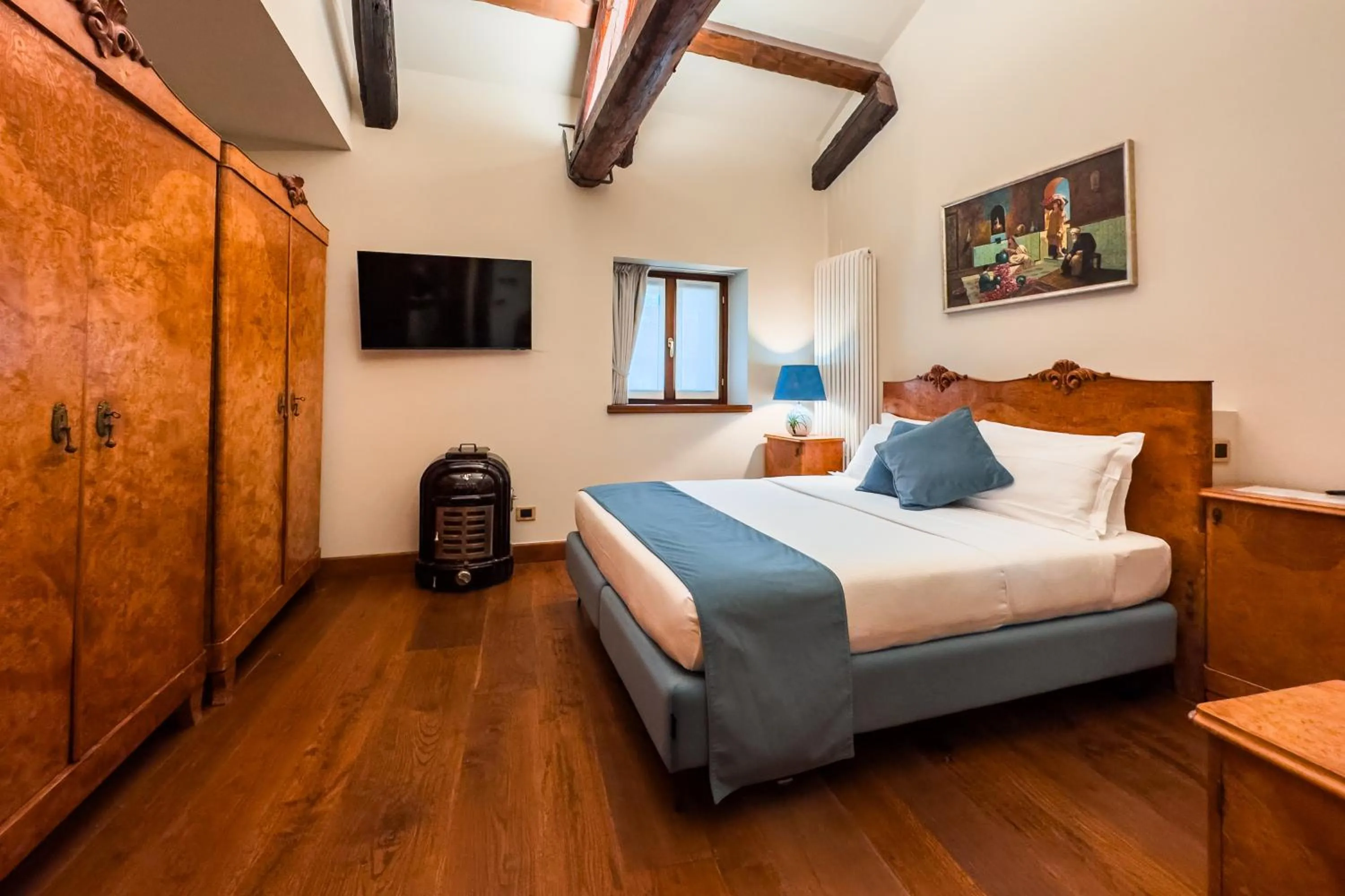 Bed in 1448 Antica Dimora Al Merlo Bianco