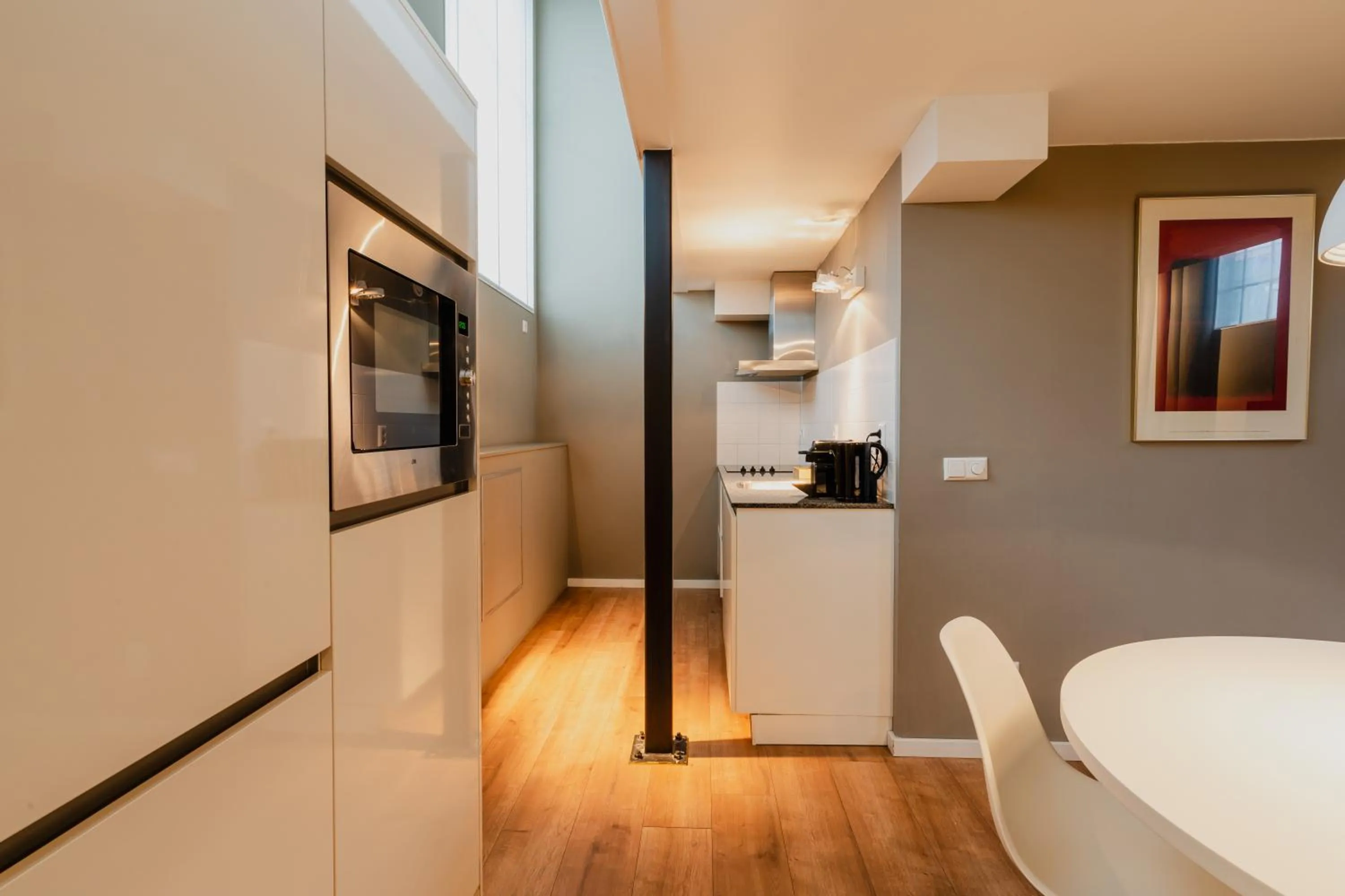 Kitchen or kitchenette in Apartments De Hallen