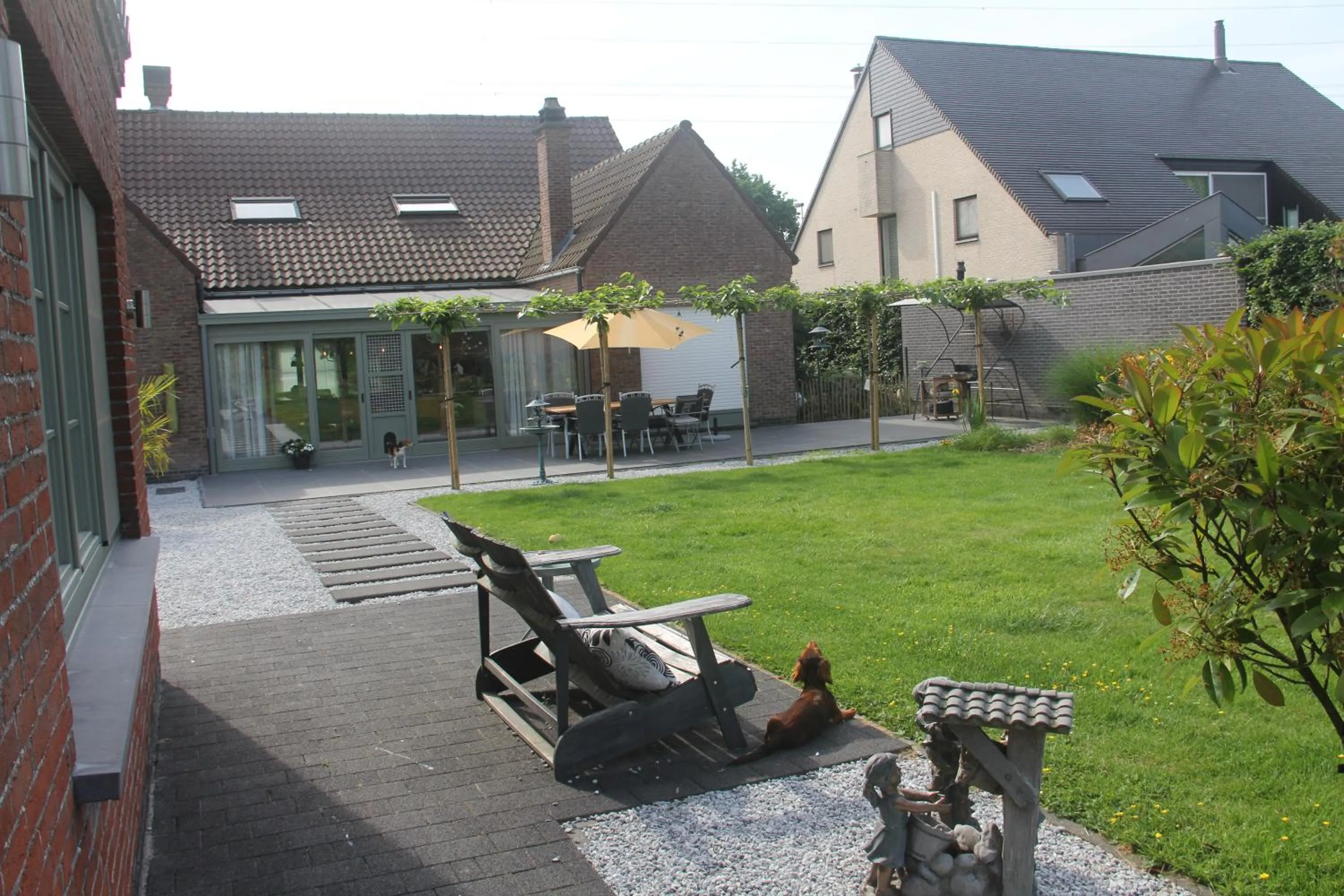 Garden in B&B Het KoeKoeKsnest Schelle