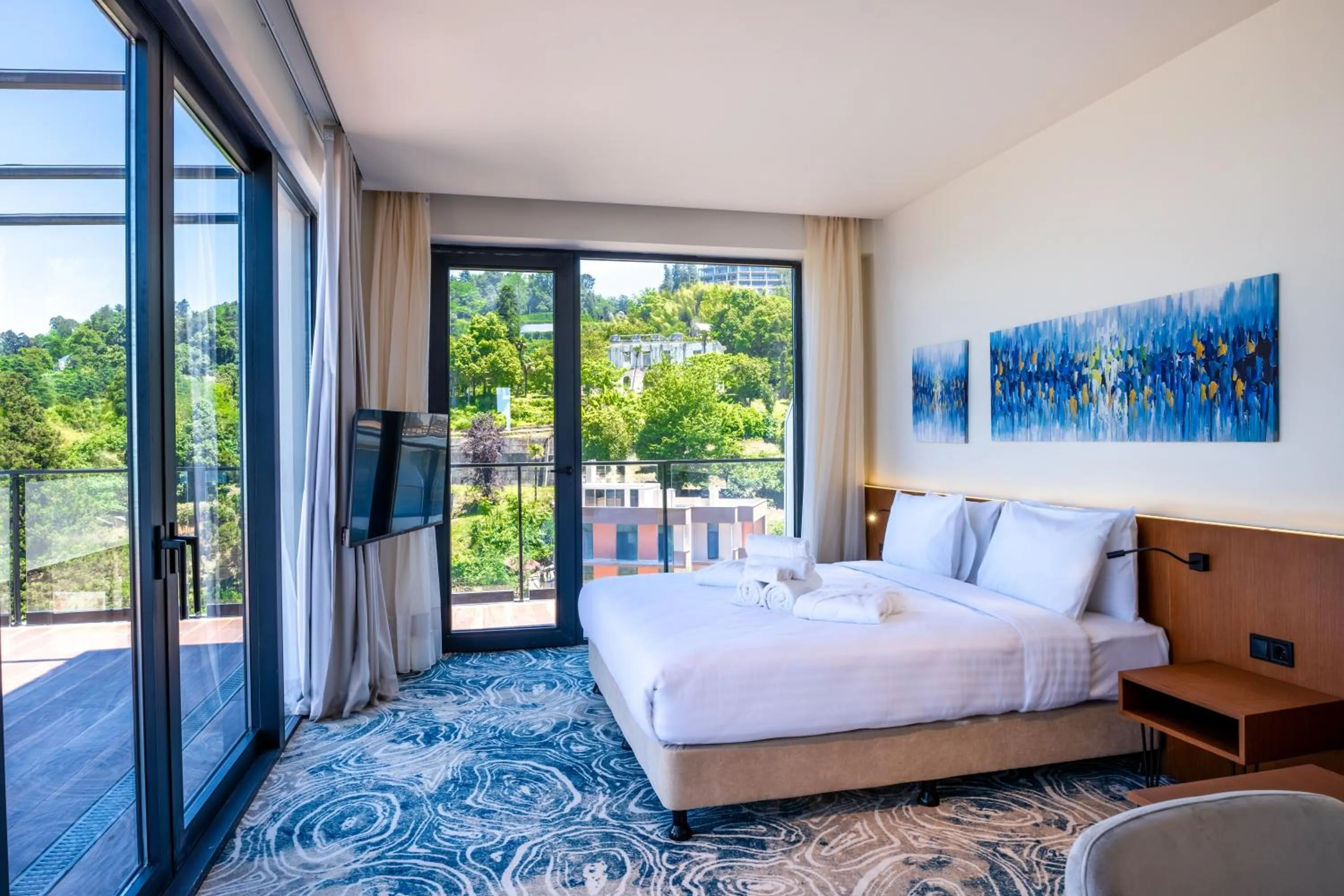 Balcony/Terrace, Bed in GREENWOOD