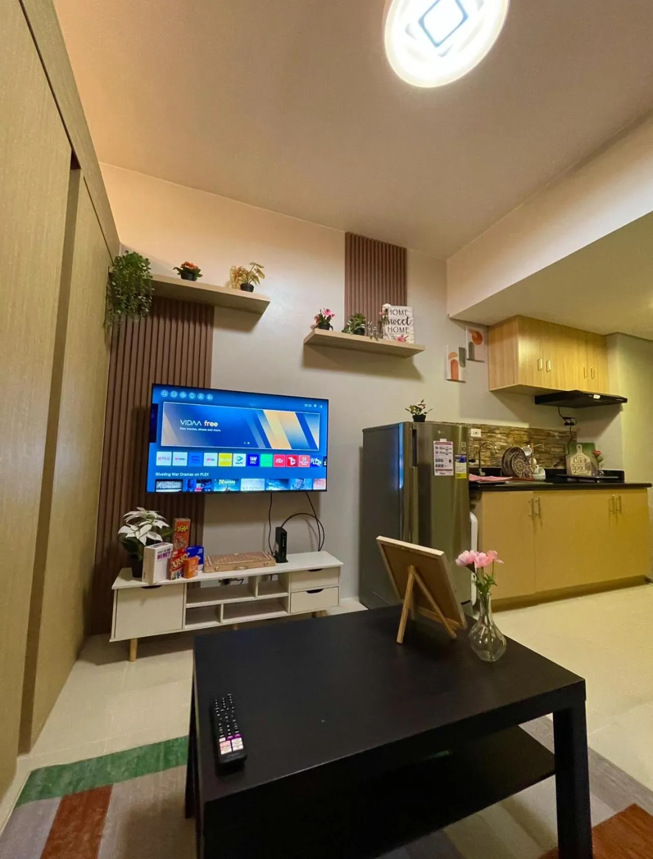 Living room in Grass Residences Aesthetic Staycation