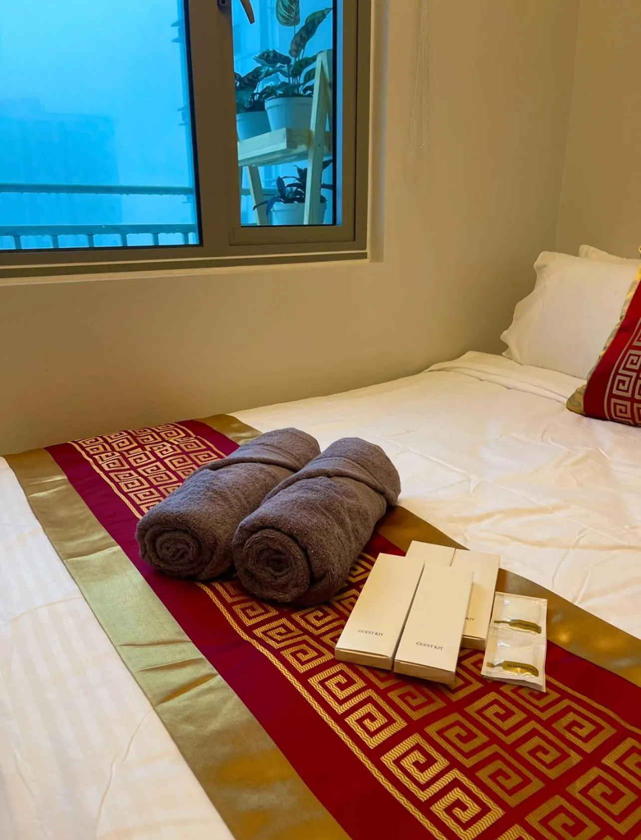 Bed in Grass Residences Aesthetic Staycation