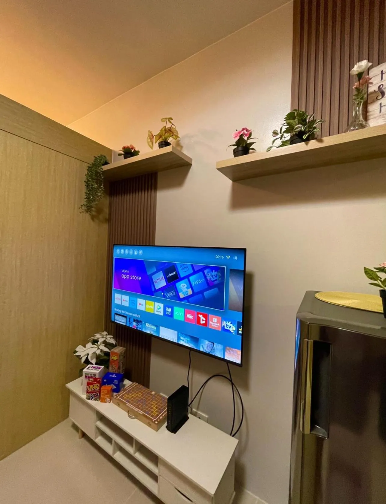 TV and multimedia in Grass Residences Aesthetic Staycation