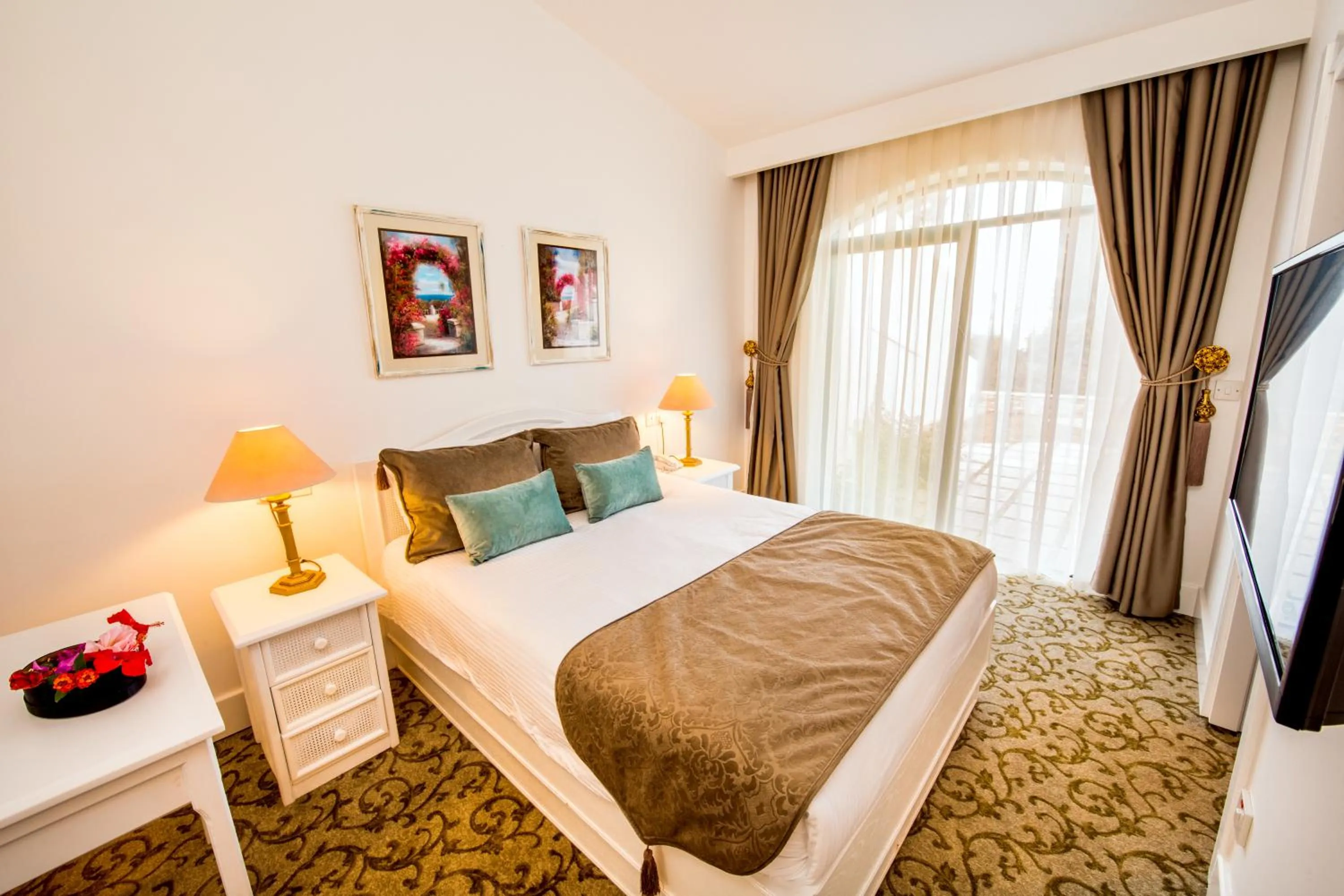 Bed in The Olive Tree Hotel