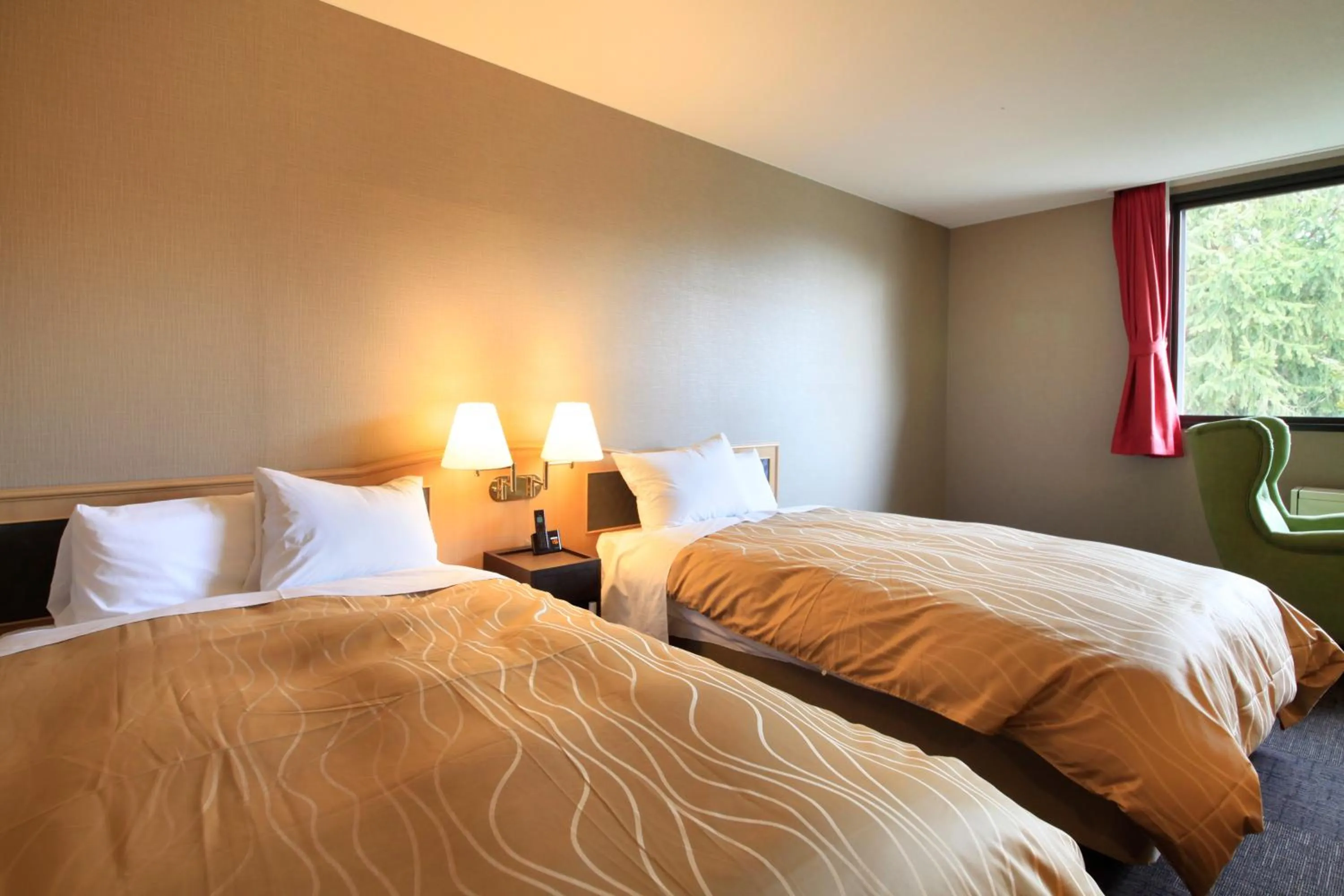 Bed in Yutorelo Karuizawa Hotel