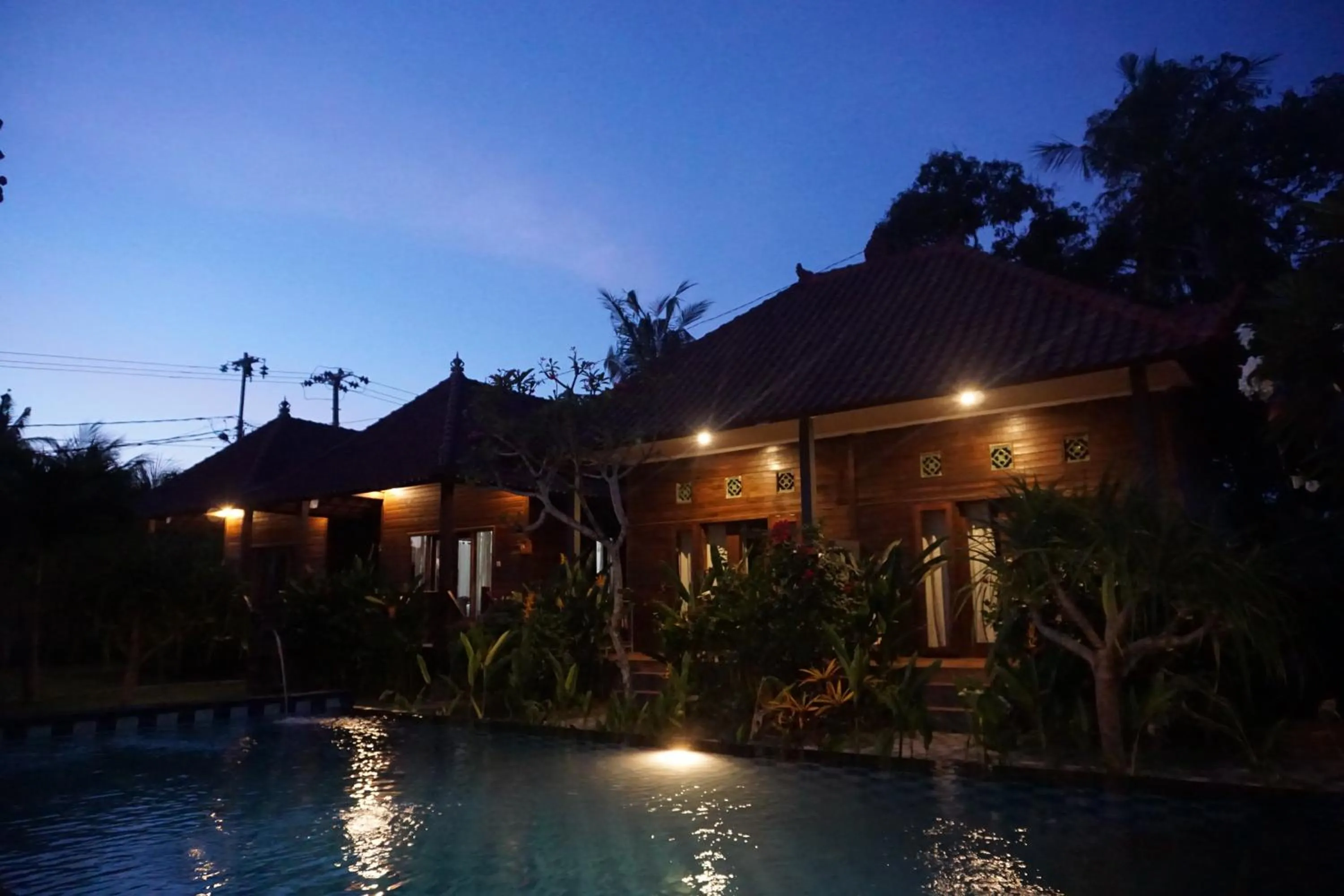 Swimming pool in Nyoman Guesthouse and Grill