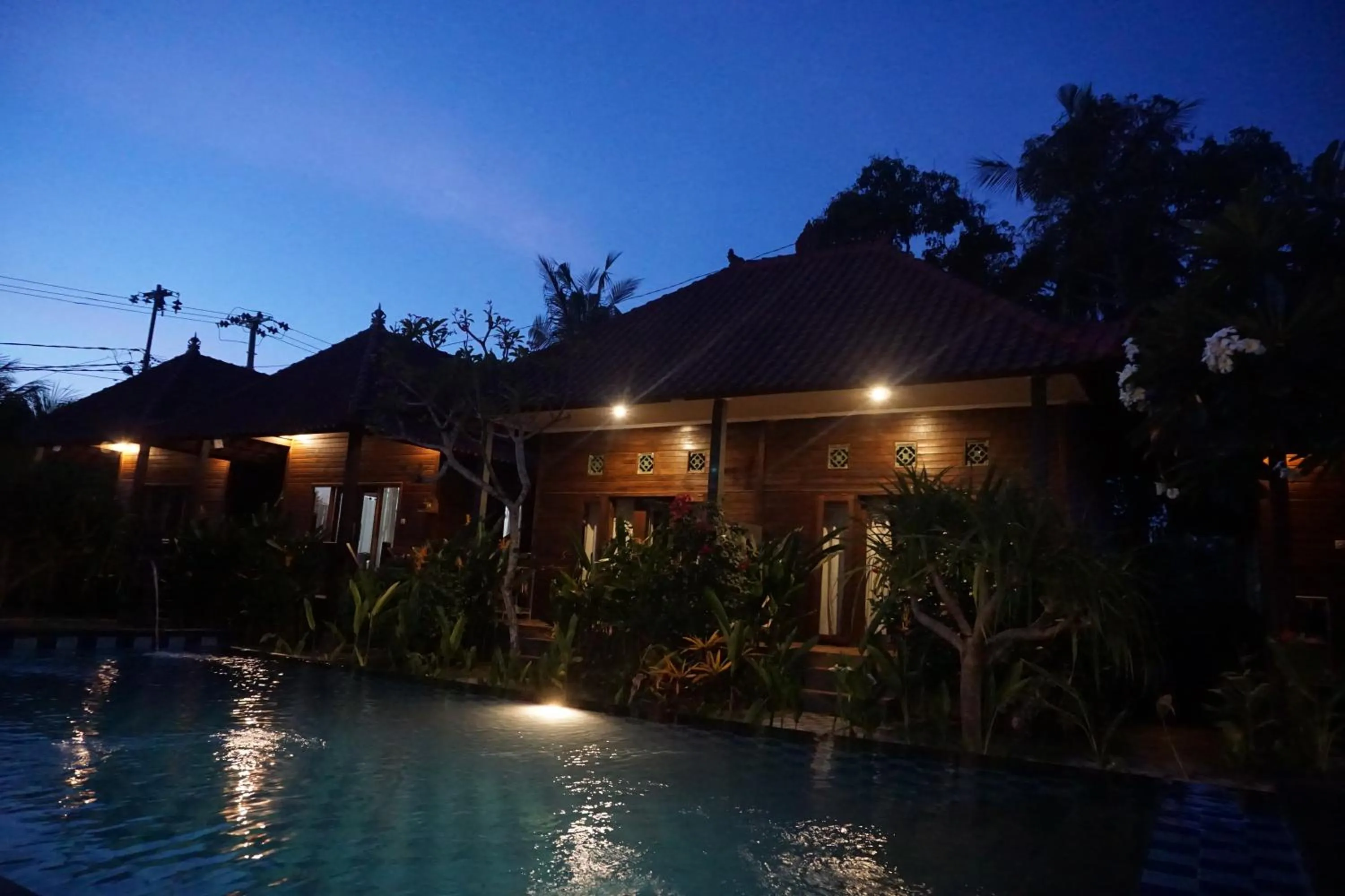 Pool view in Nyoman Guesthouse and Grill