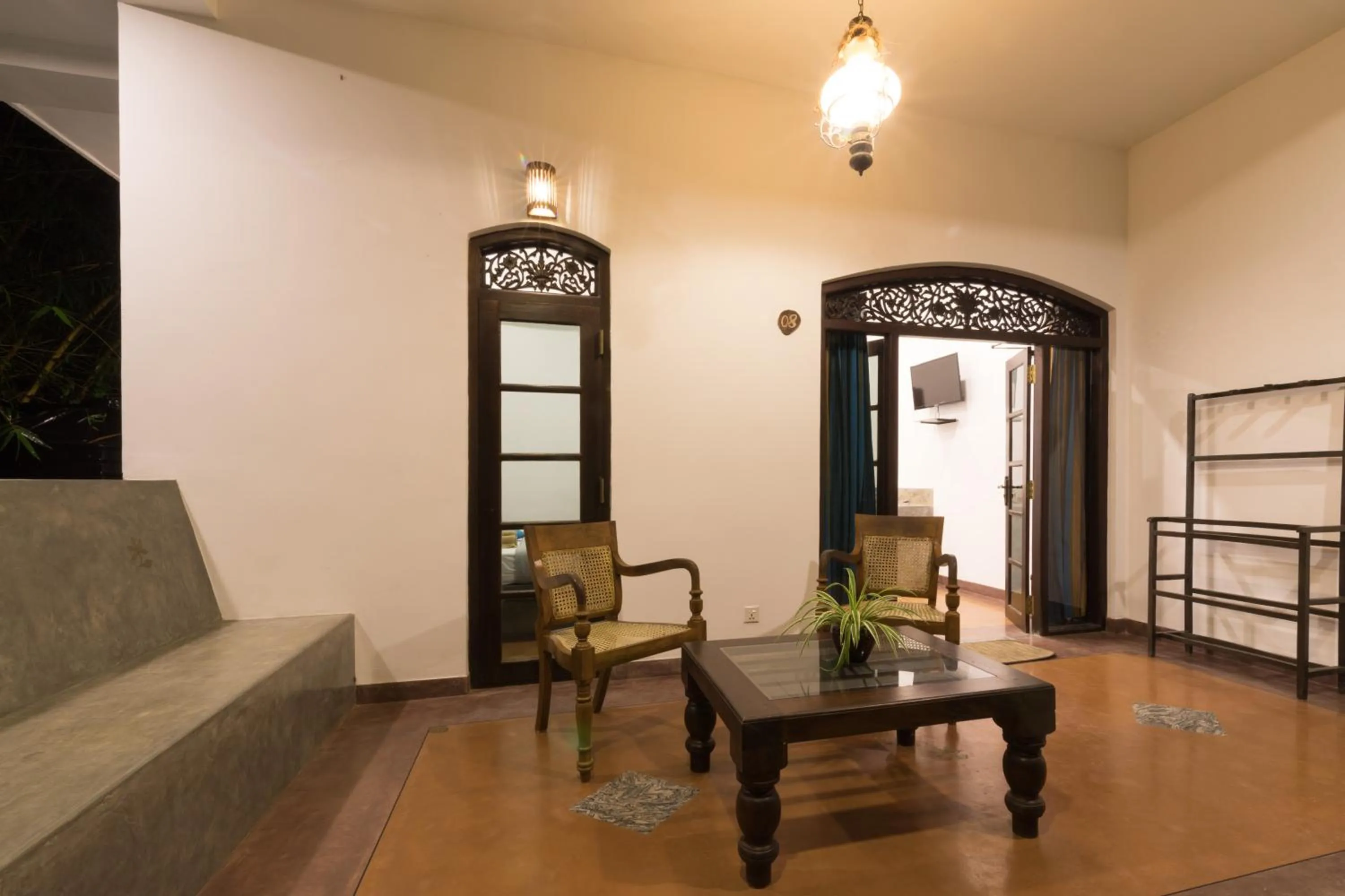 Seating area in Green Villa Unawatuna