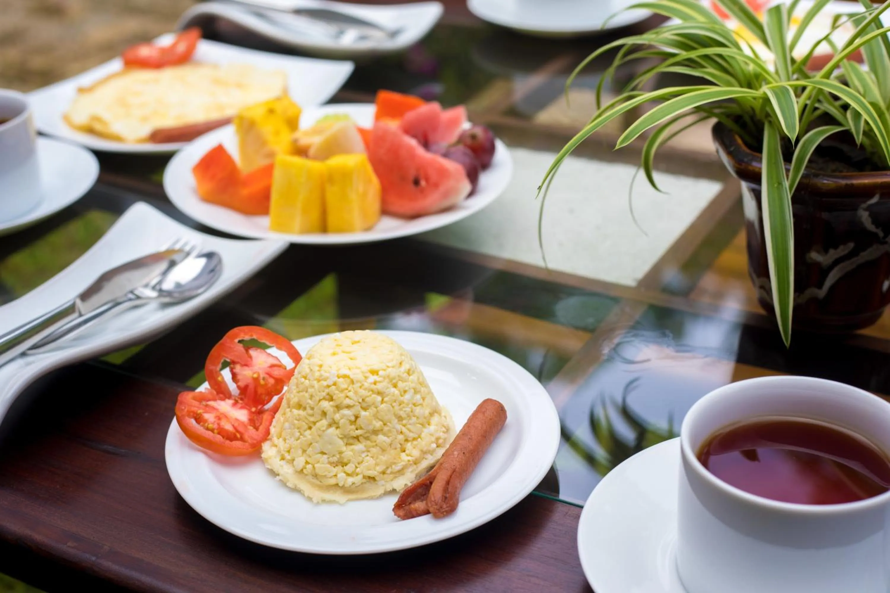 Breakfast in Green Villa Unawatuna