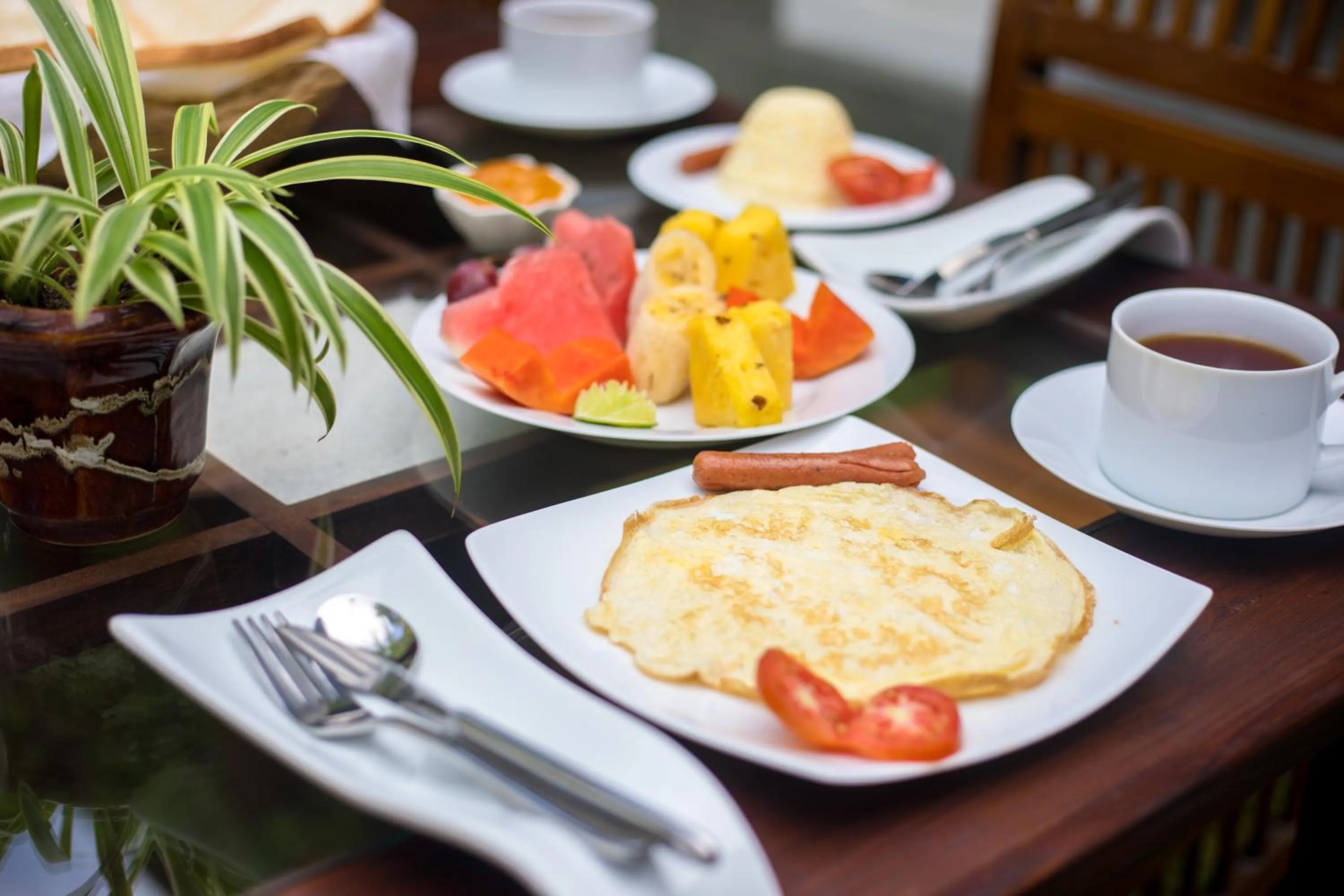 Breakfast in Green Villa Unawatuna