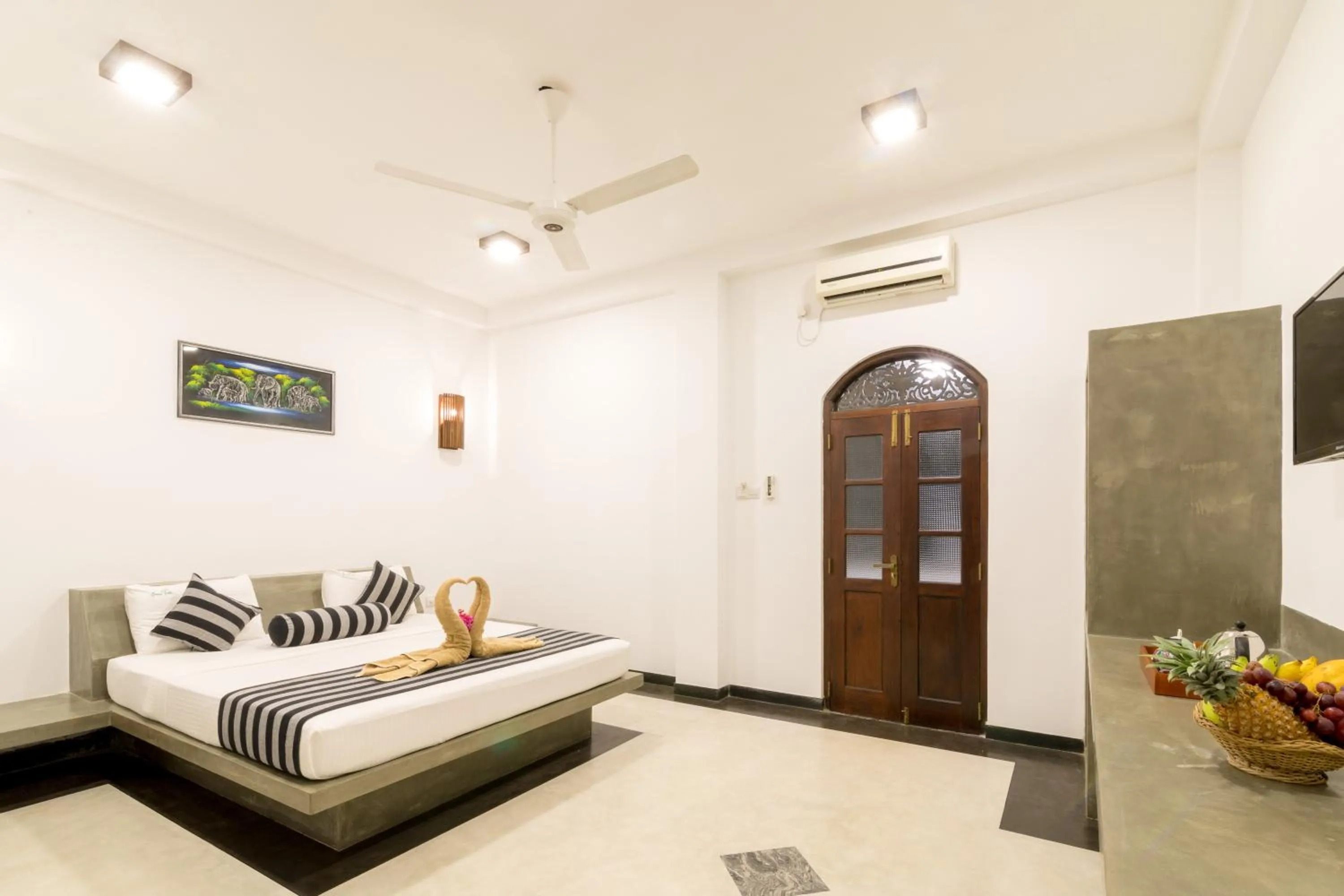 Bedroom, Bed in Green Villa Unawatuna