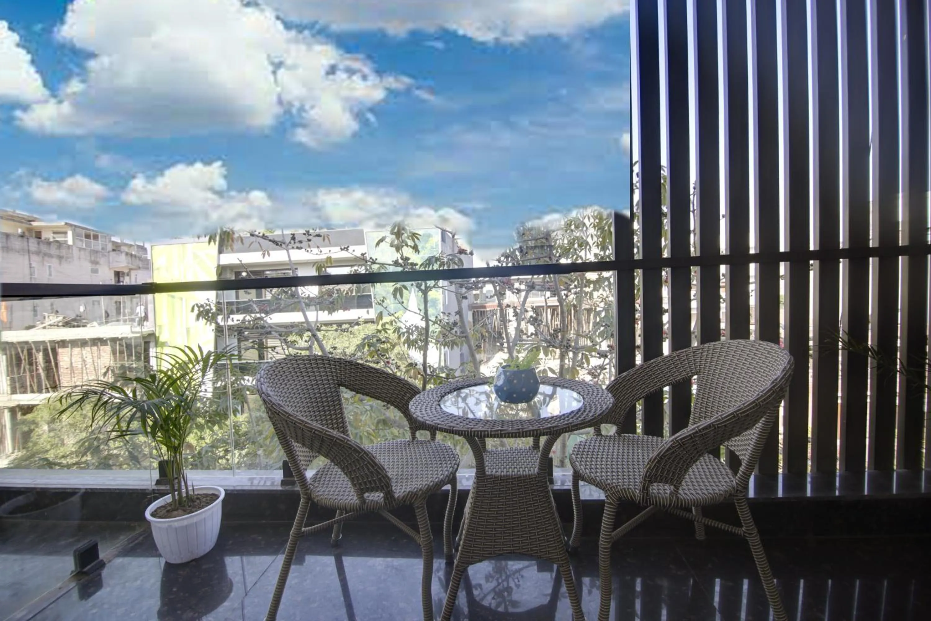 Patio in FlxHo Quad - Luxury Studio Apart Hotel DLF Cyber City