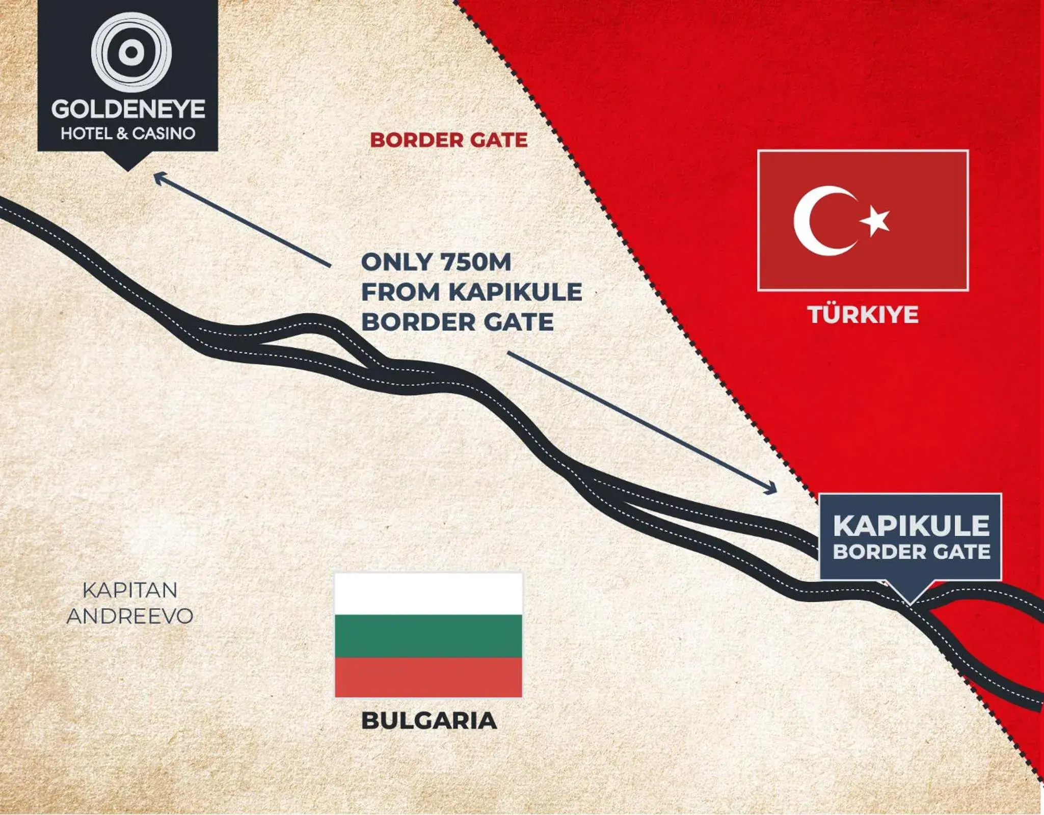 Landmark view in GoldenEye Hotel & Casino Landmark view in GoldenEye Hotel & Casino