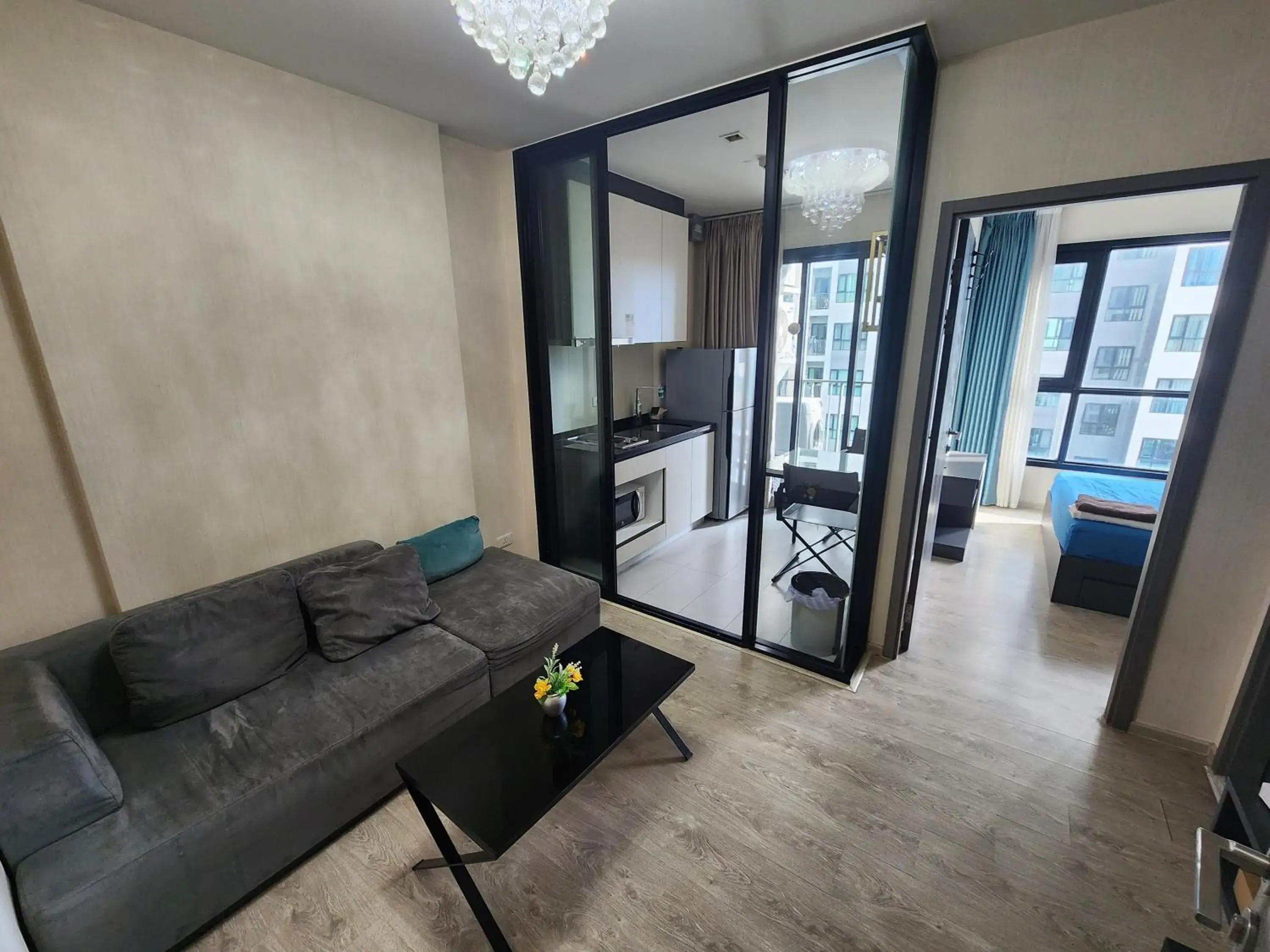 Living room in THE BASE Central Pattaya Living room in THE BASE Central Pattaya