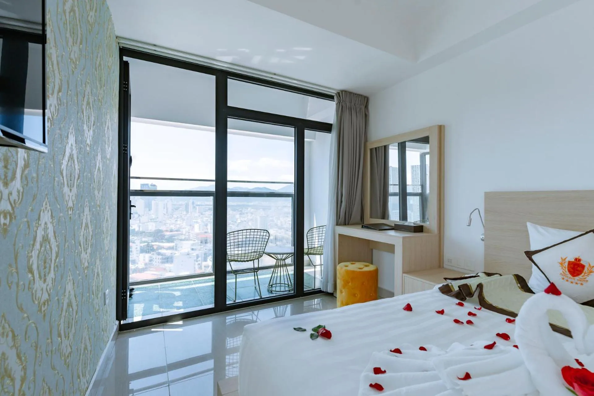 Bed in Napoleon Nha Trang Hotel