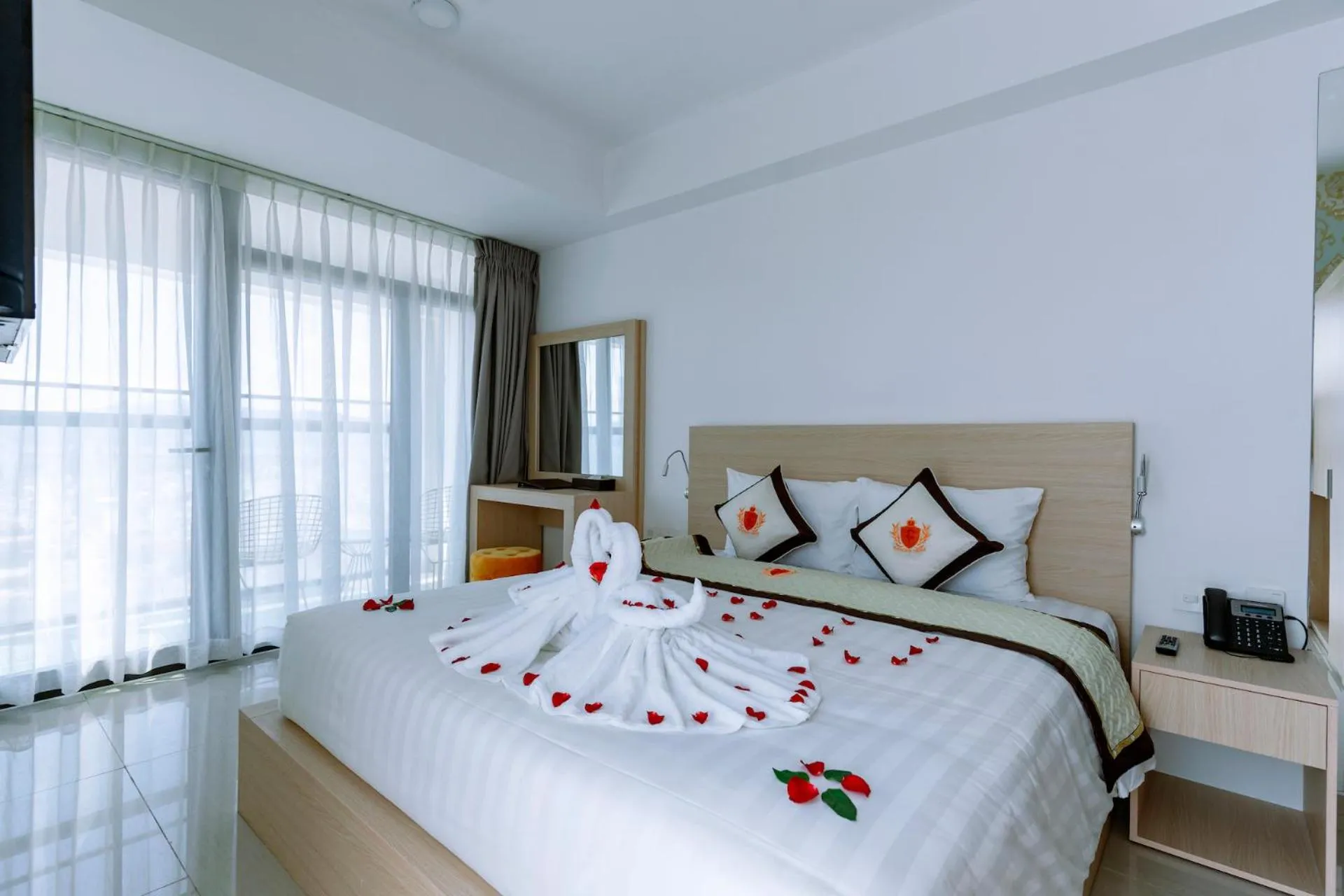 Bed in Napoleon Nha Trang Hotel