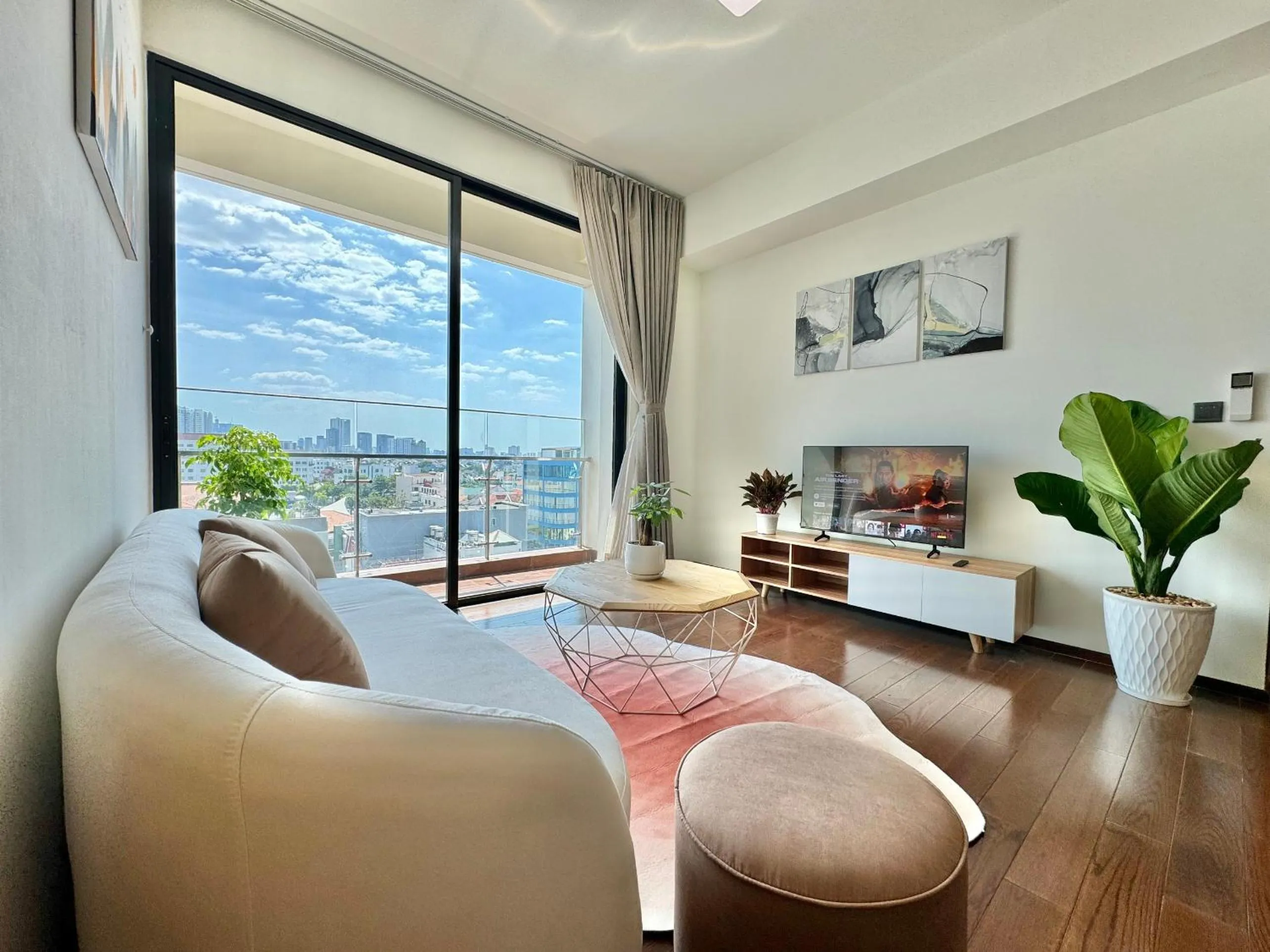 Living room in Homie's Dedge Thao Dien Luxury Apartment