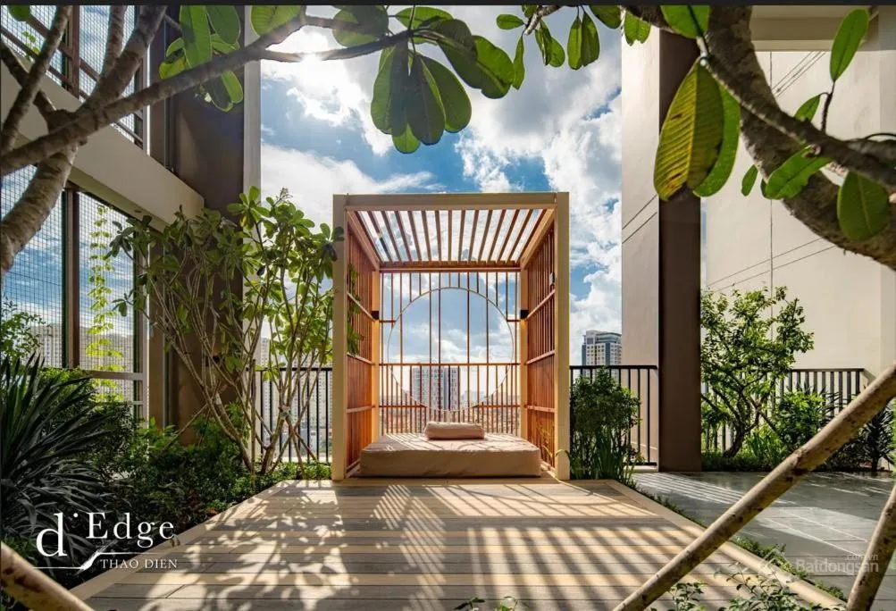 Natural landscape, Bed in Homie's Dedge Thao Dien Luxury Apartment