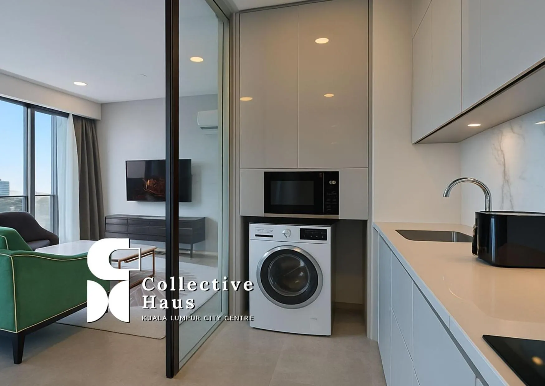 Kitchen or kitchenette in The Platinum 2 Kuala Lumpur By Collective Haus