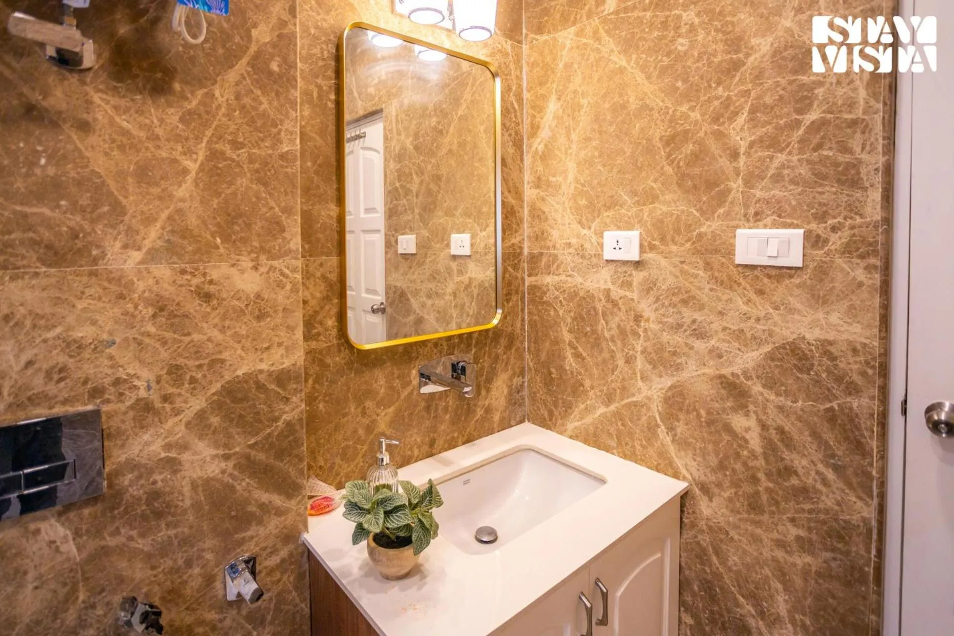 Bathroom in StayVista at Midsummer Moon - Mountain View with Courtyard