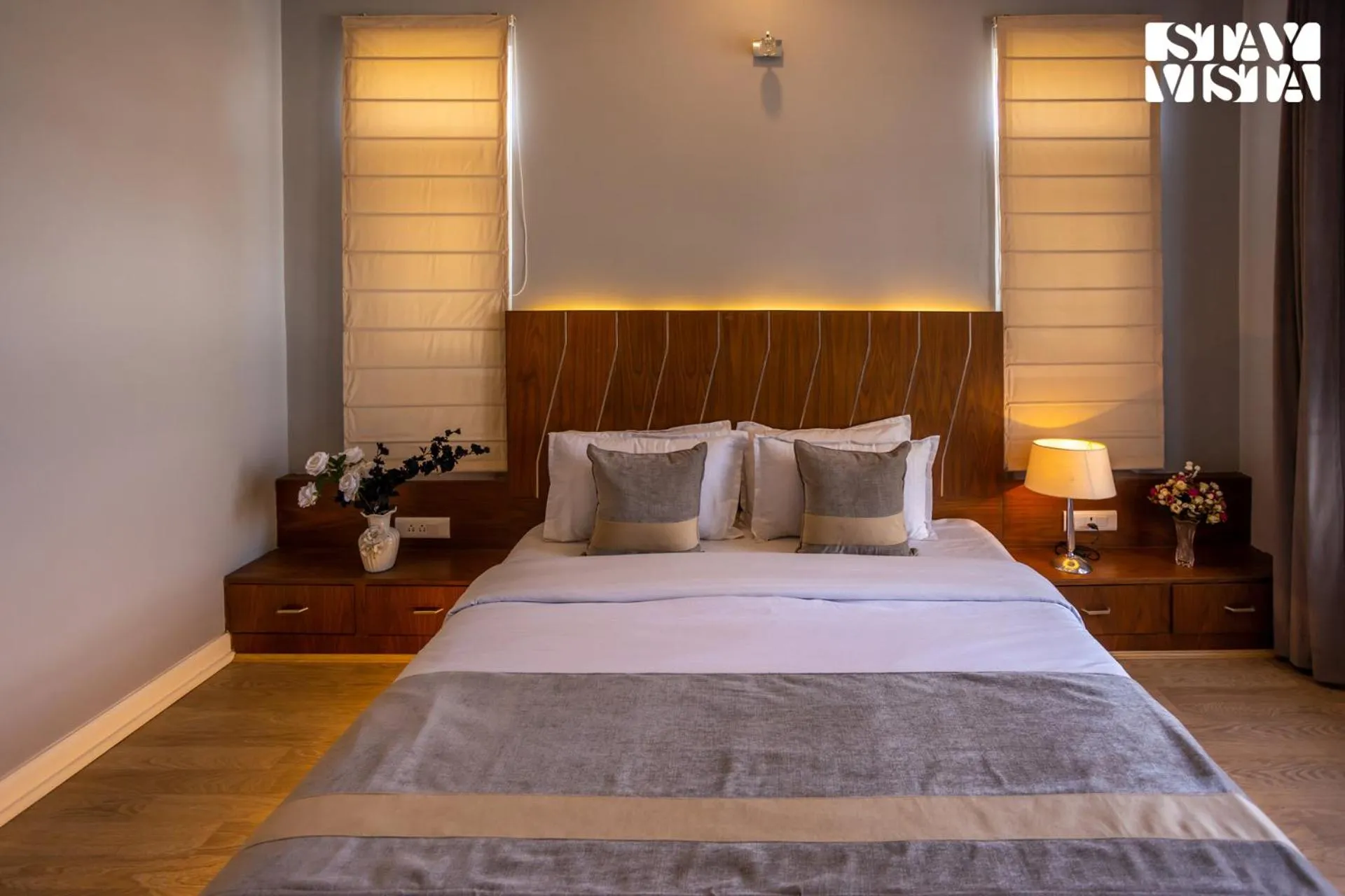 Bedroom, Bed in StayVista at Midsummer Moon - Mountain View with Courtyard