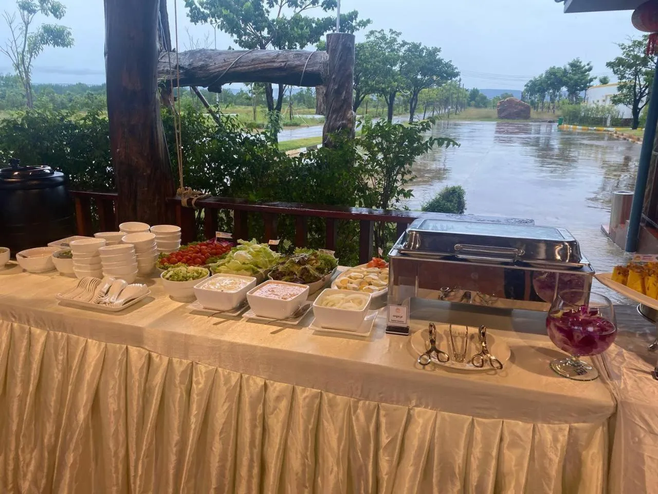 Buffet breakfast in Nov Koh Kong Resort