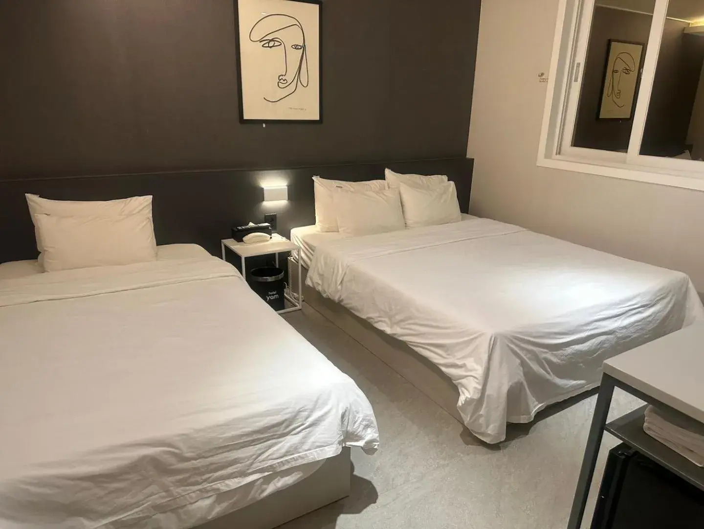 Bed in Hotel Yam Bed in Hotel Yam