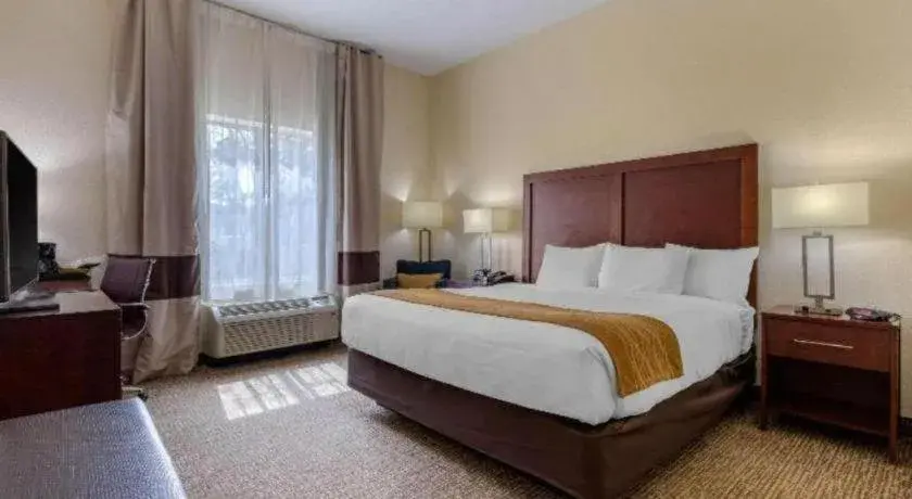 Bed in Comfort Inn & Suites Bed in Comfort Inn & Suites