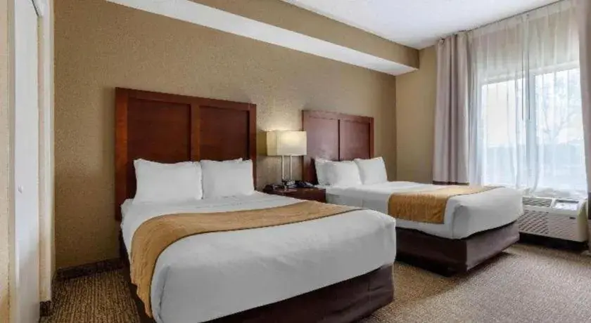 Bed in Comfort Inn & Suites Bed in Comfort Inn & Suites