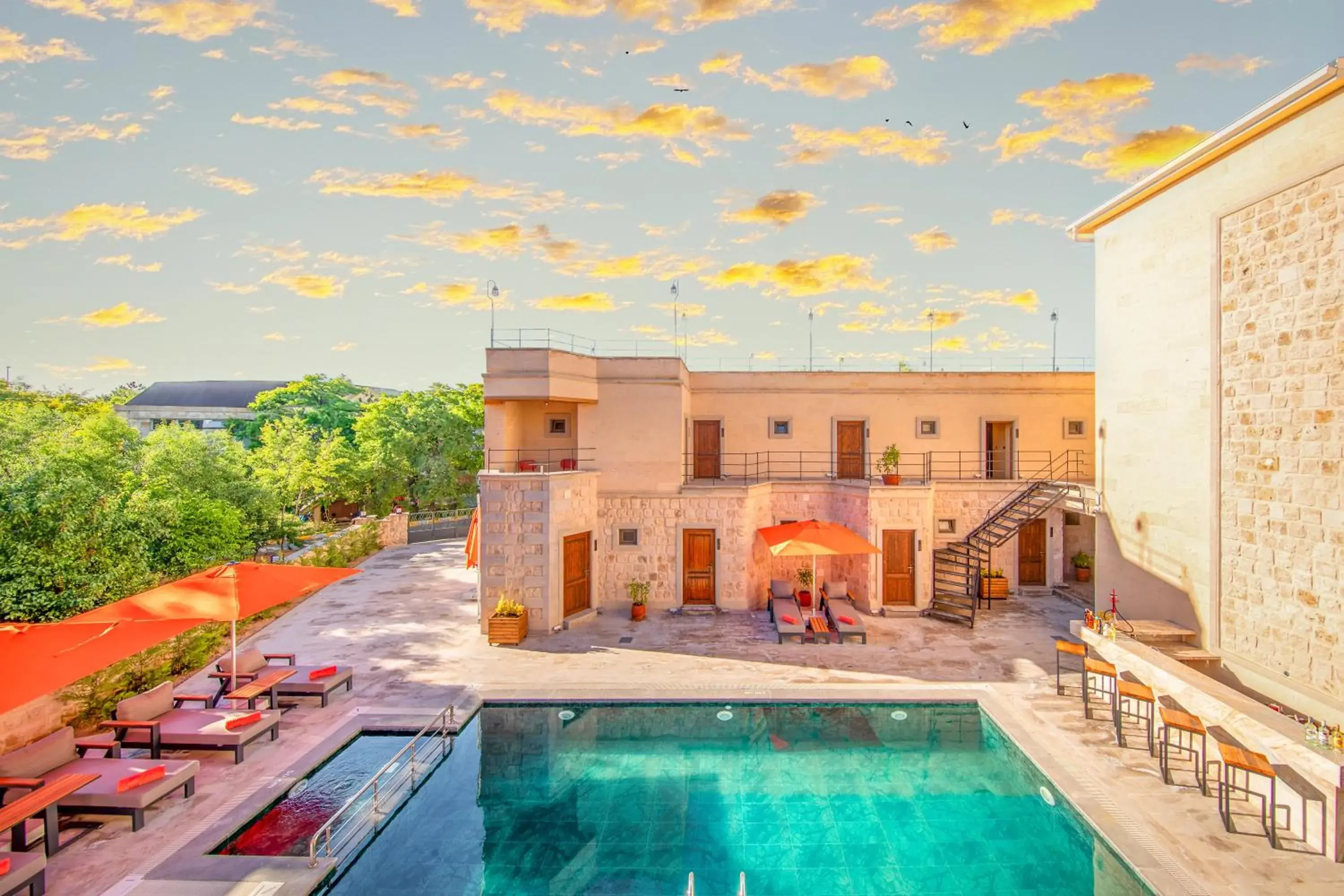 Pool view in Breeze Of Cappadocia Pool view in Breeze Of Cappadocia