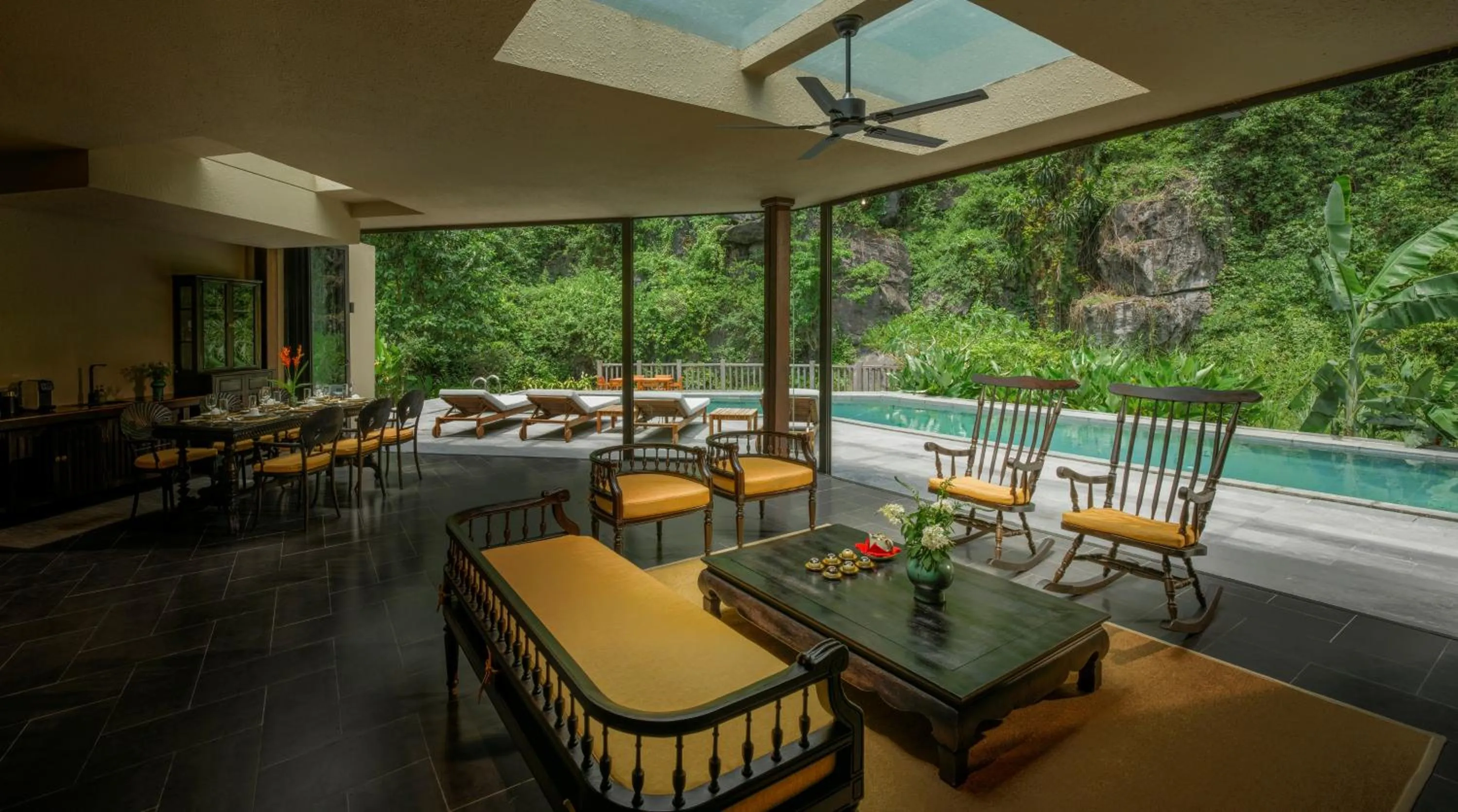 Patio in Jiva Hoa Lu Retreat