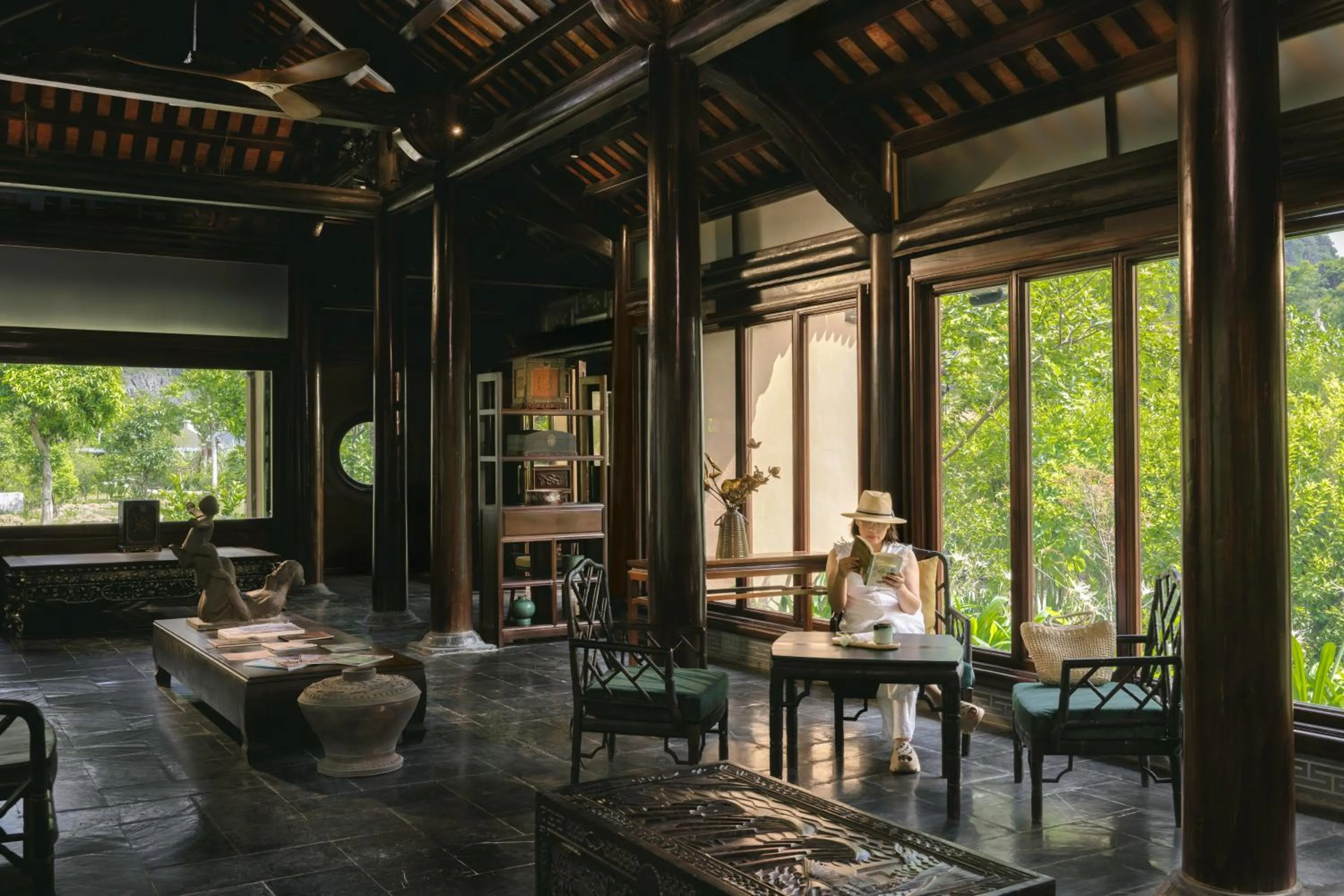 Garden in Jiva Hoa Lu Retreat