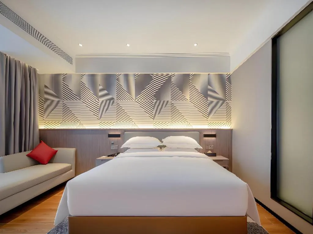 Bed in Borrman Hotel Nanning Wuming Center