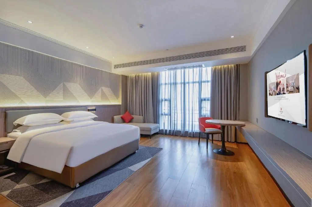 Bed in Borrman Hotel Nanning Wuming Center