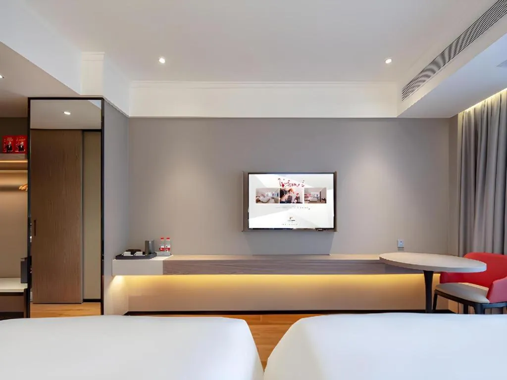 Bed in Borrman Hotel Nanning Wuming Center