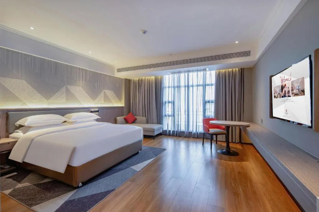 Bed in Borrman Hotel Nanning Wuming Center