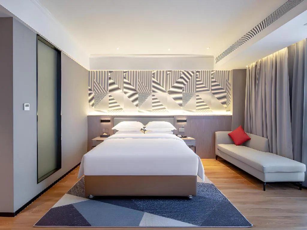 Bed in Borrman Hotel Nanning Wuming Center