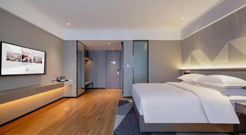 Bed in Borrman Hotel Nanning Wuming Center Bed in Borrman Hotel Nanning Wuming Center