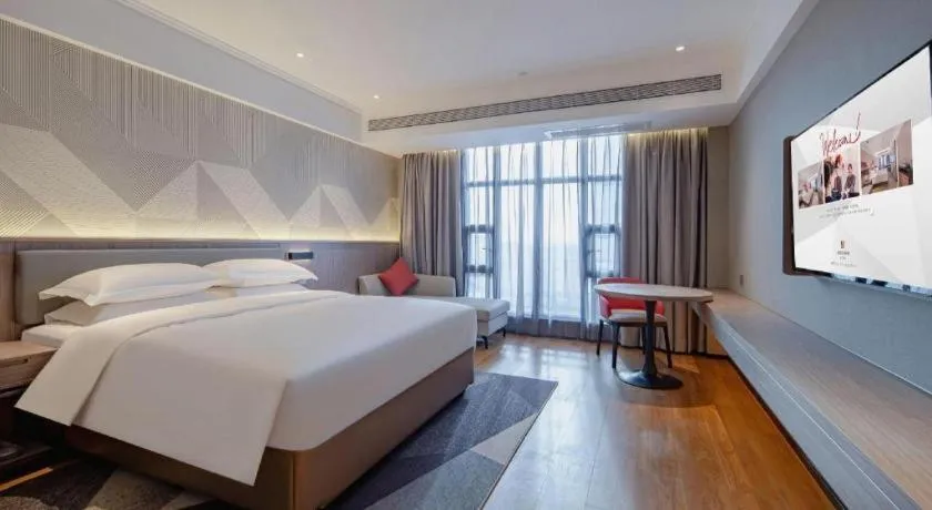 Bed in Borrman Hotel Nanning Wuming Center