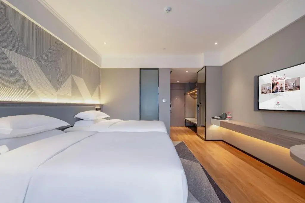 Bed in Borrman Hotel Nanning Wuming Center Bed in Borrman Hotel Nanning Wuming Center